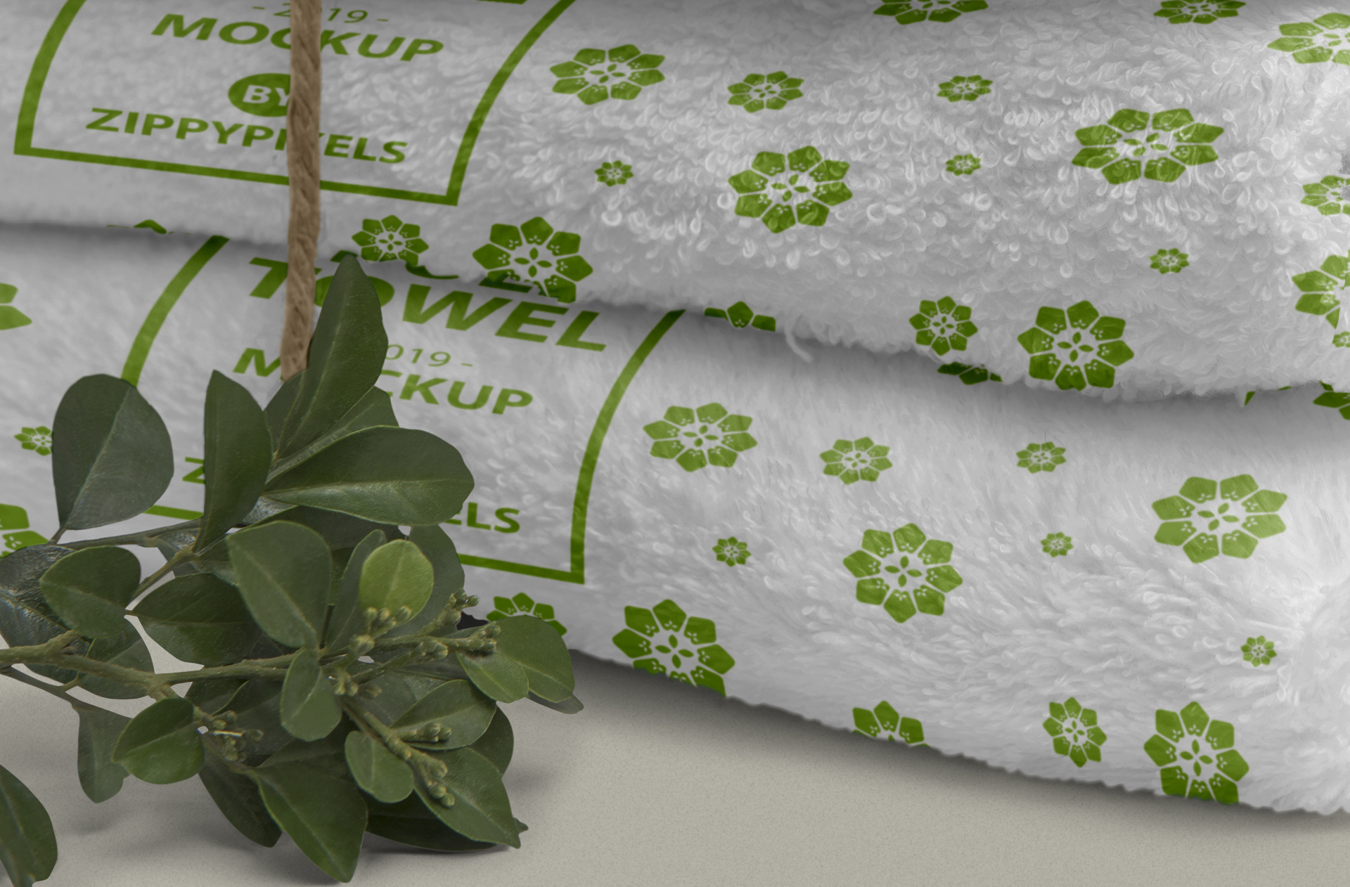 cotton towel mockup