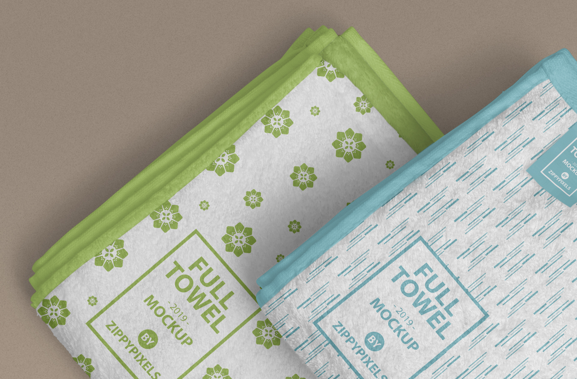 bath towel mockup