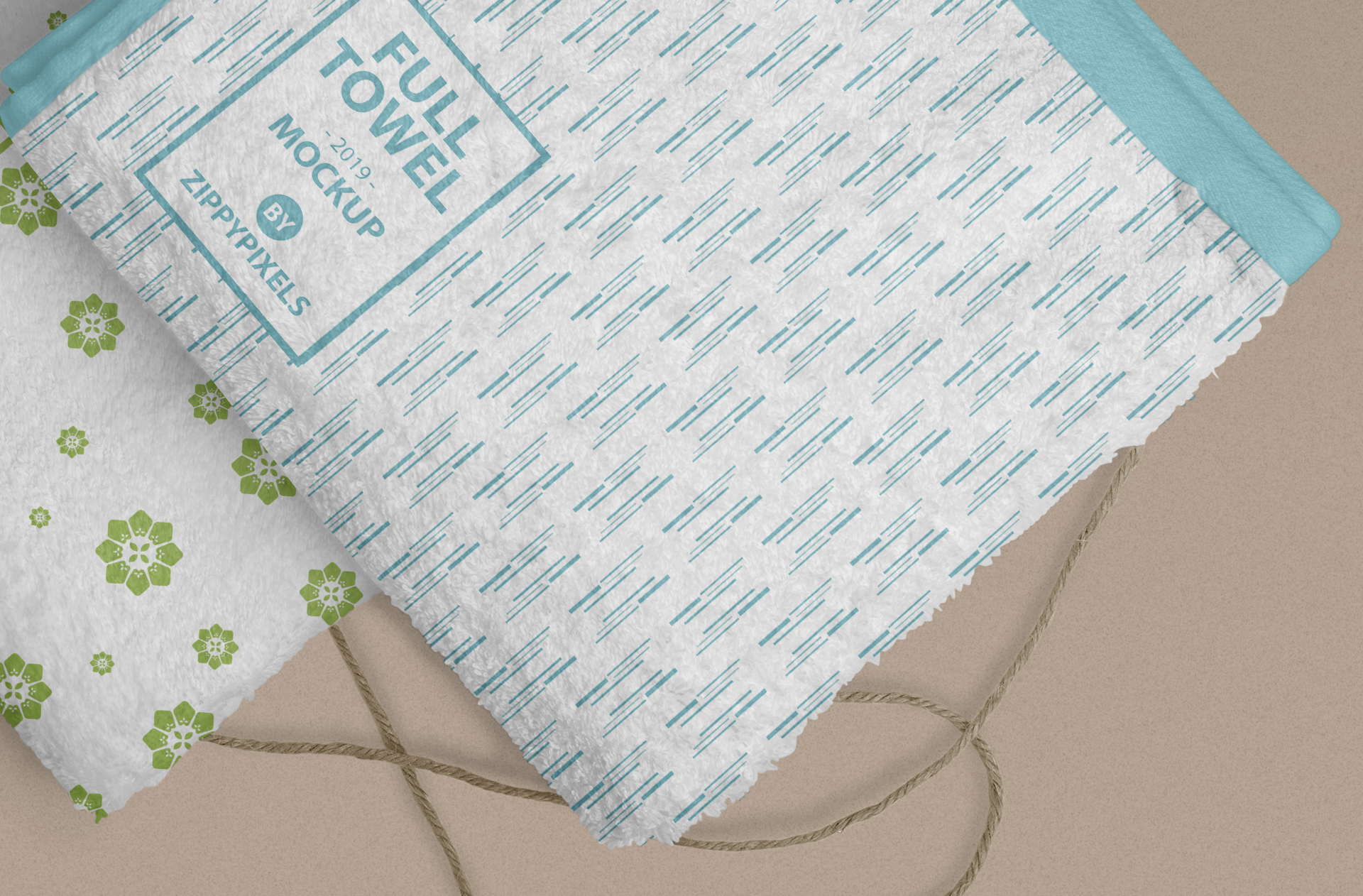bath towel mockup