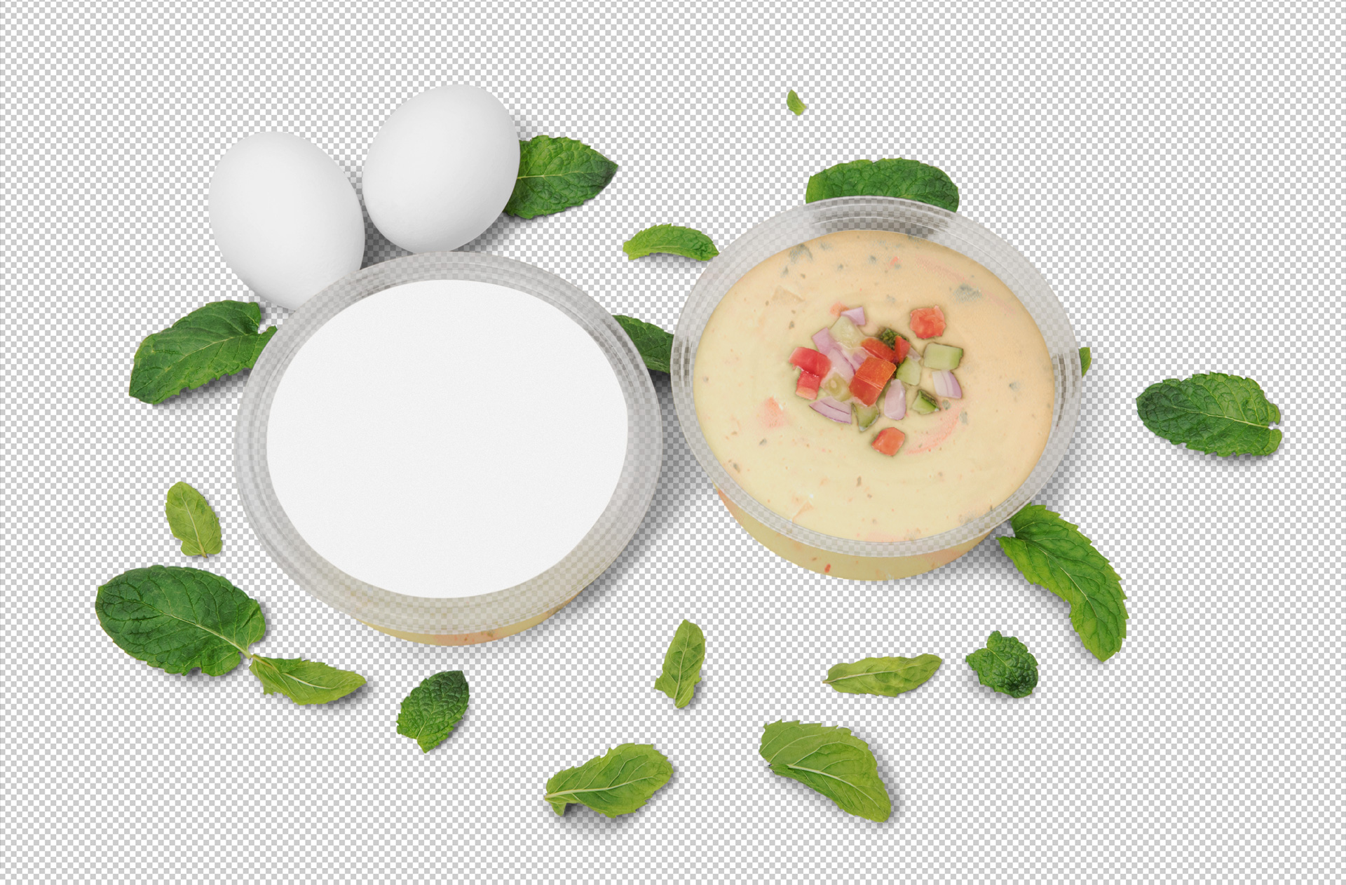 clear food container mockup