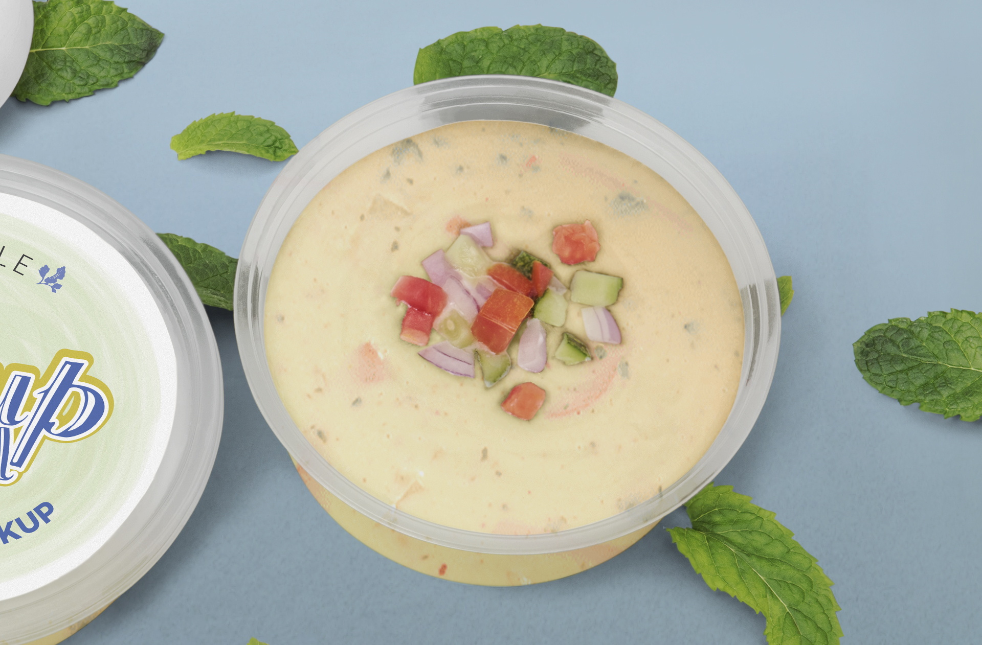 clear food container mockup