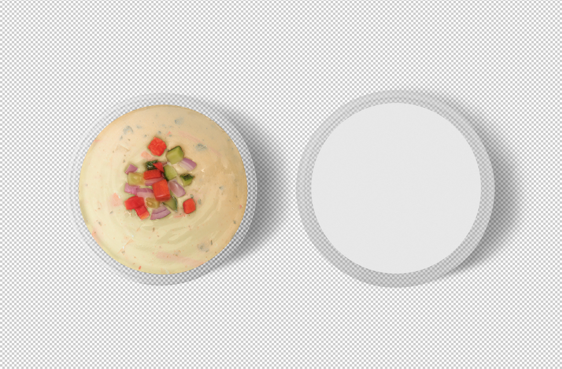 clear food container mockup