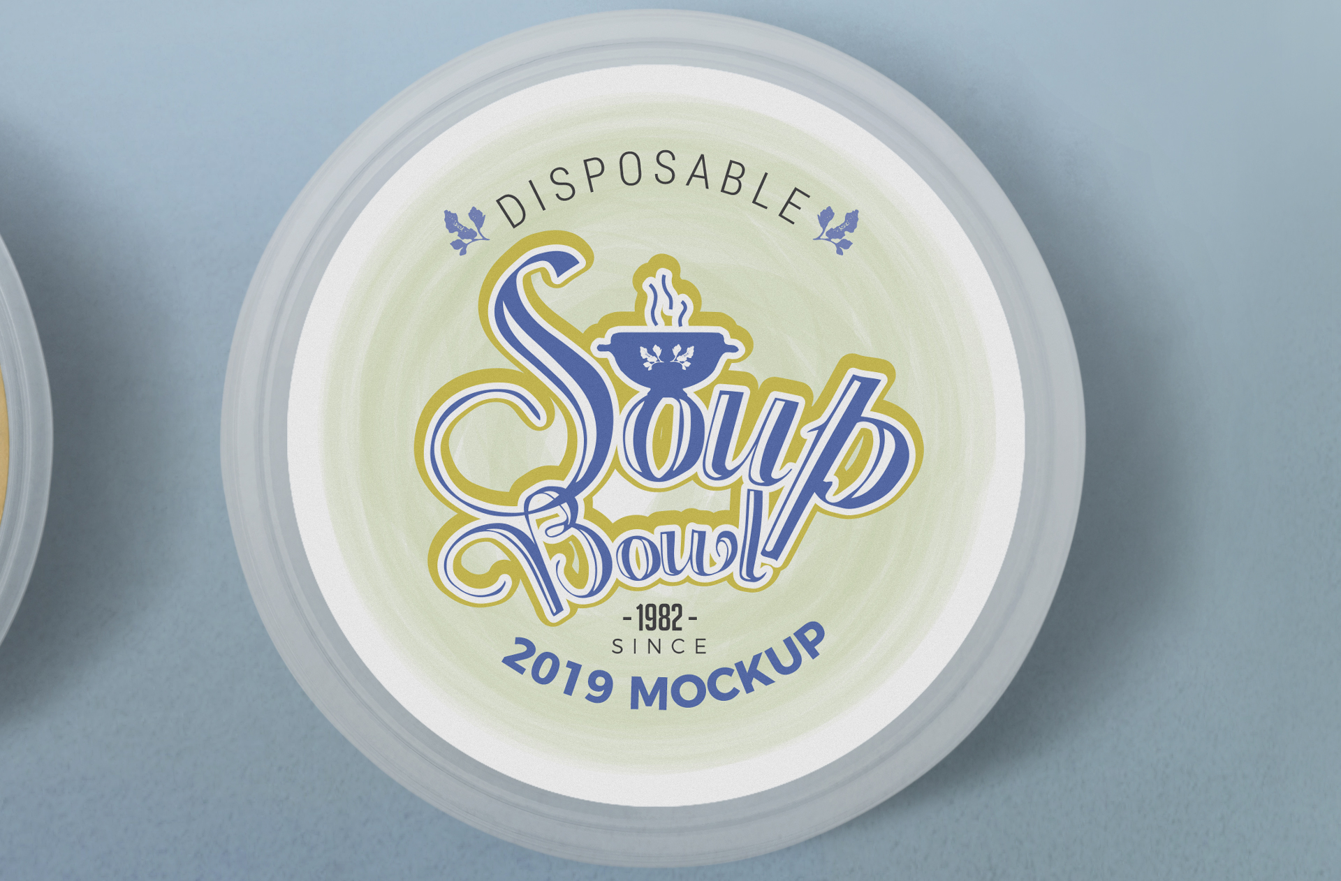 clear food container mockup