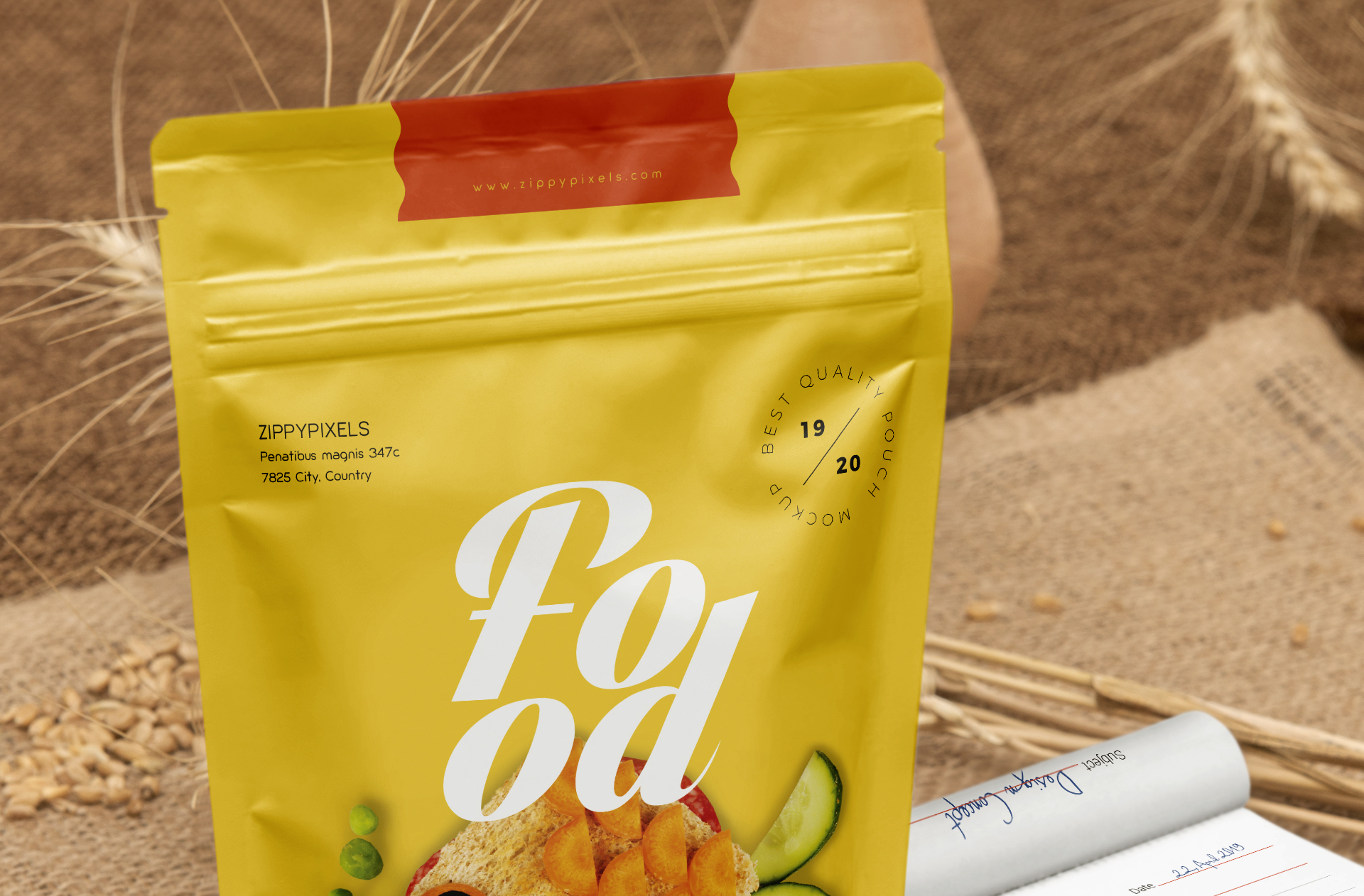 customizable pouch mockup