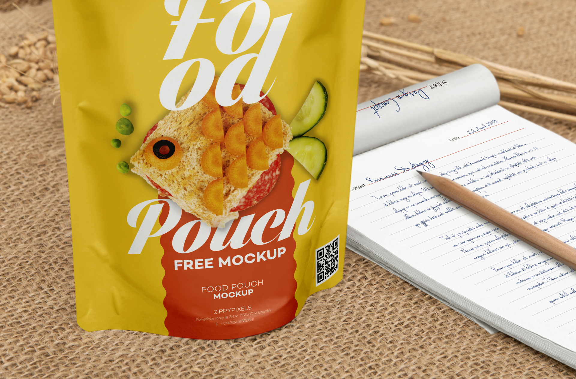 customizable pouch mockup