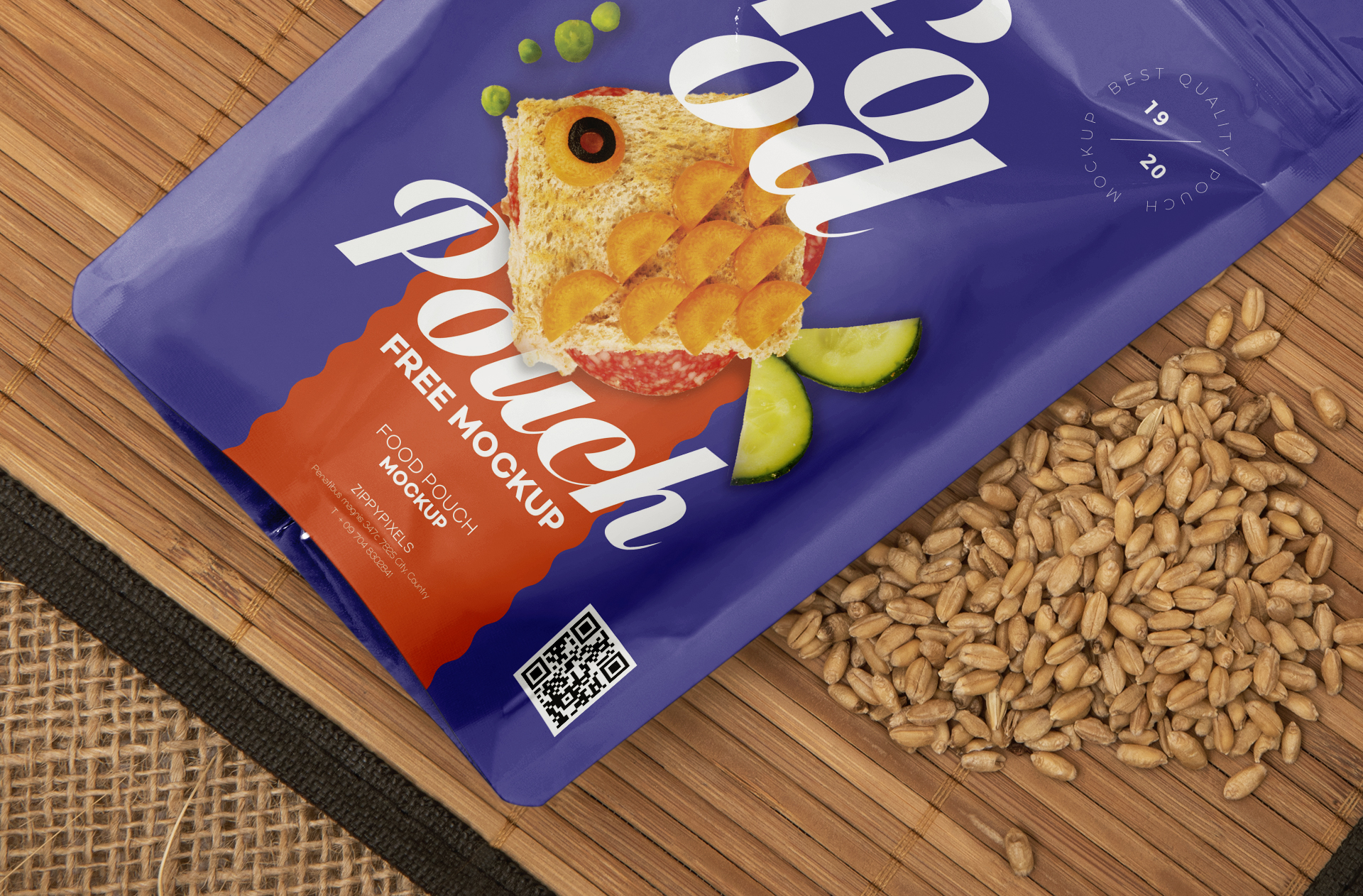 coffee pouch mockup