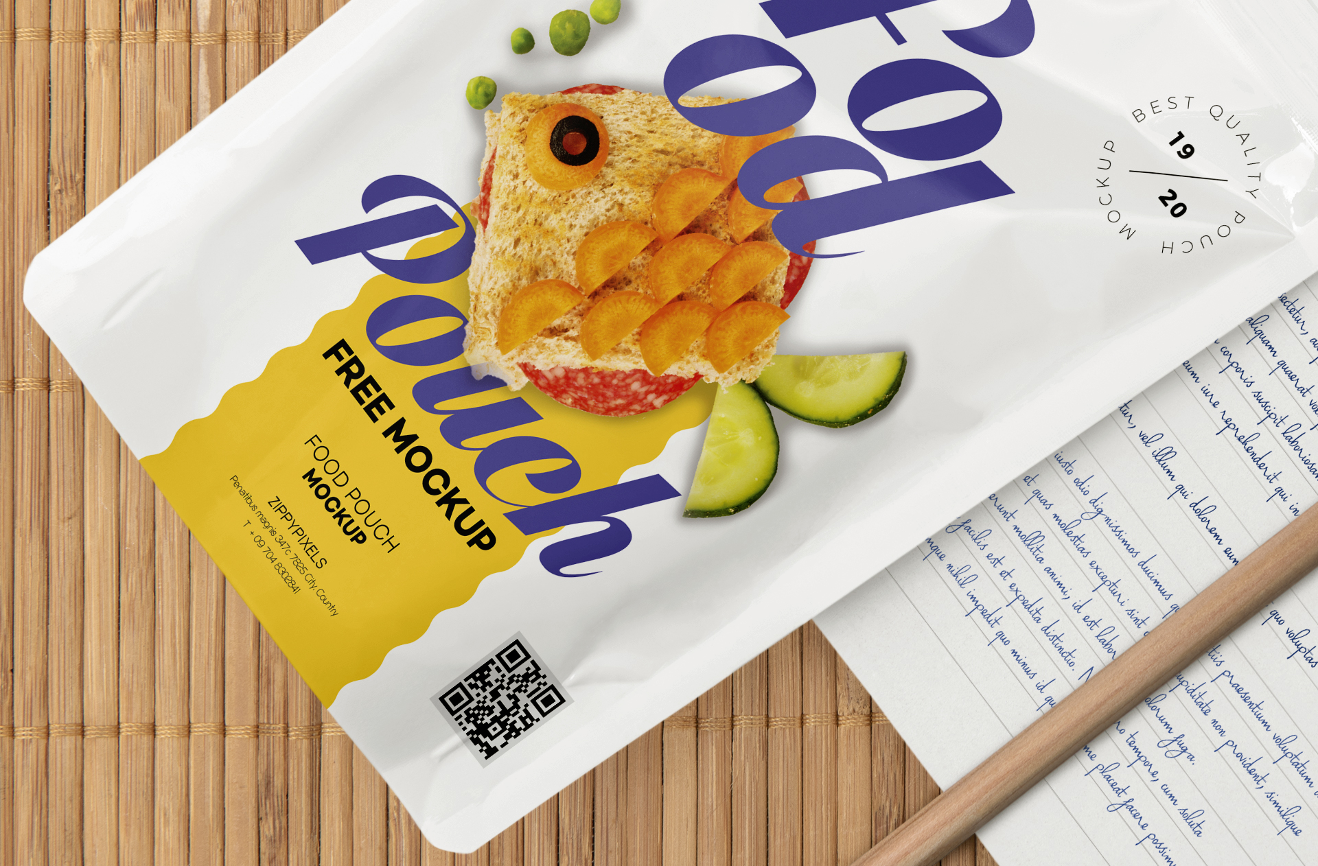 coffee pouch mockup