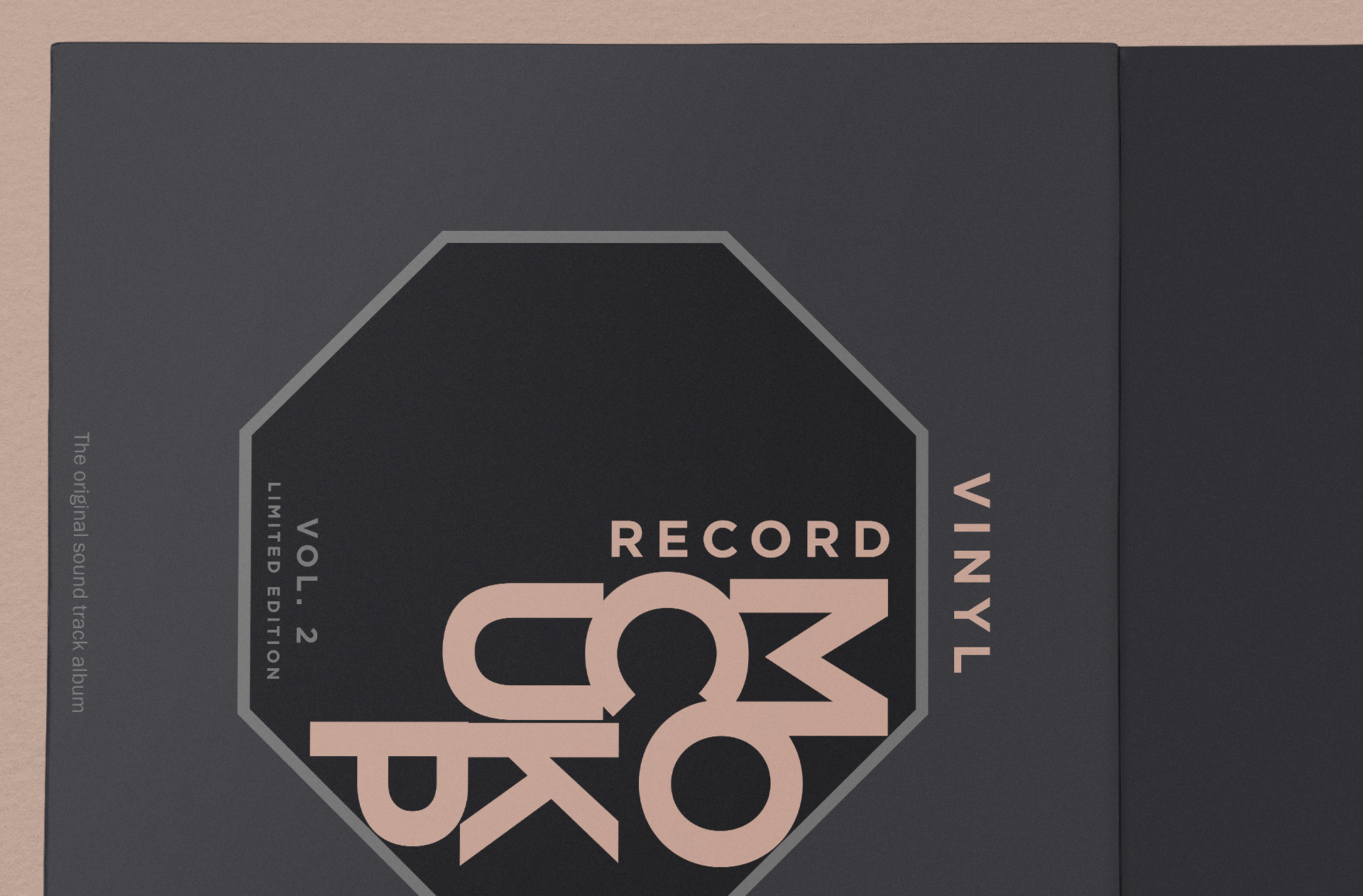 music album mockup