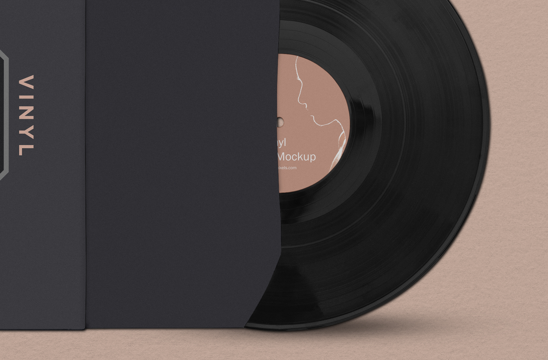 music album mockup