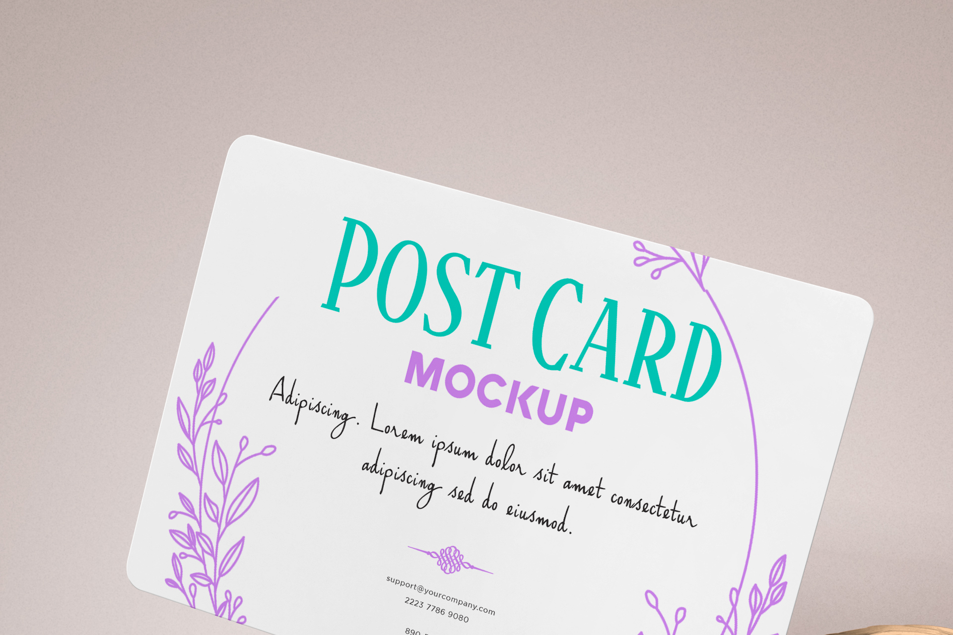 direct mail card mockup