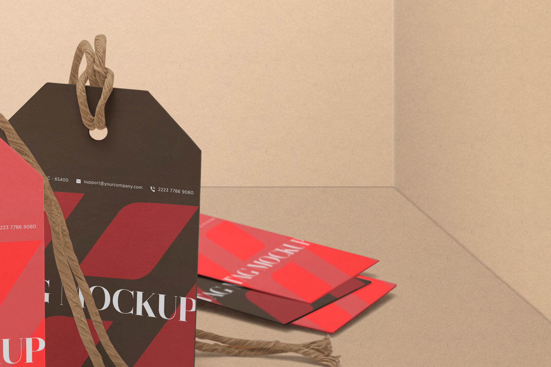 apparel tag mockup