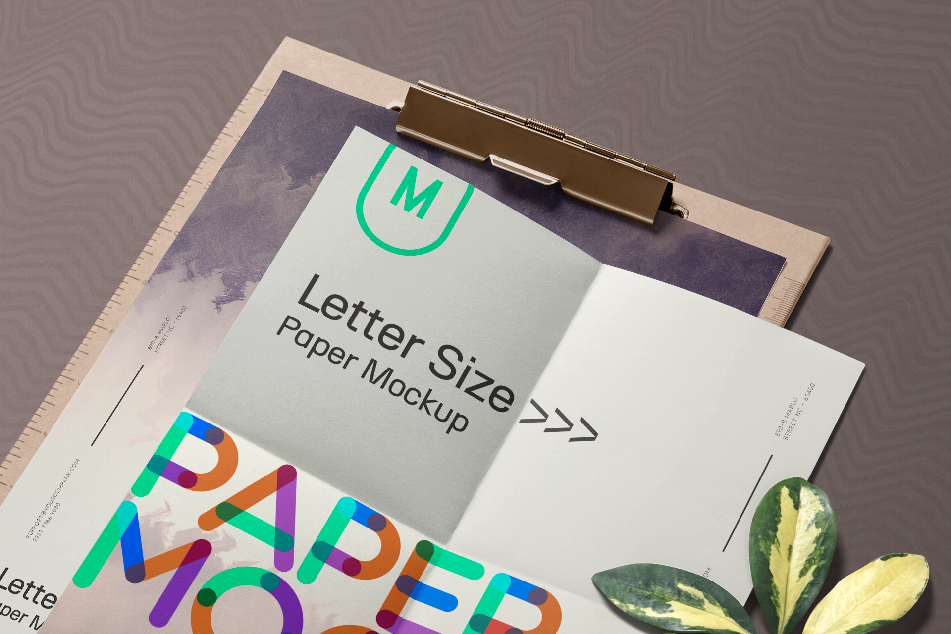 A4 paper mockup
