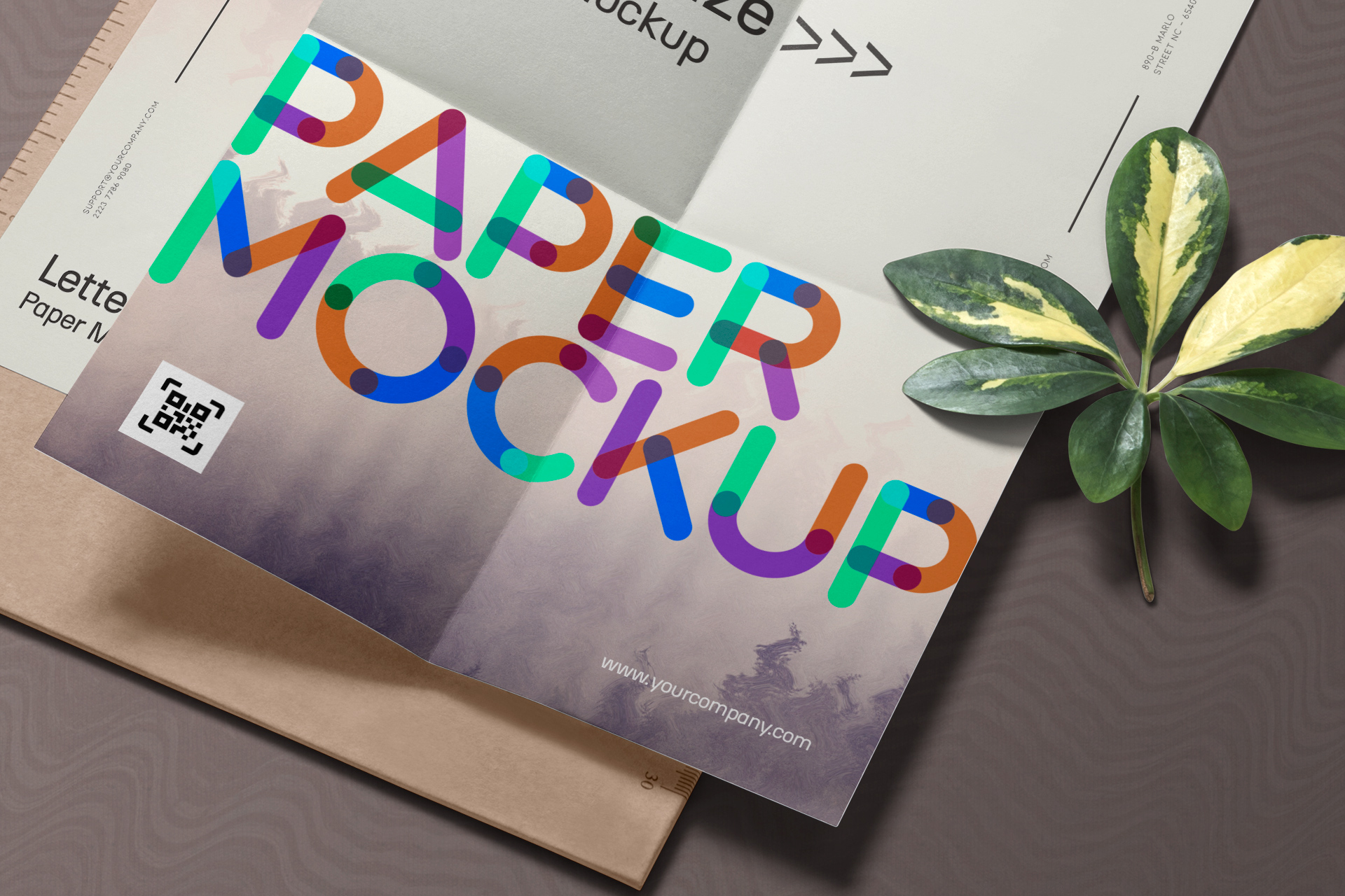 A4 paper mockup