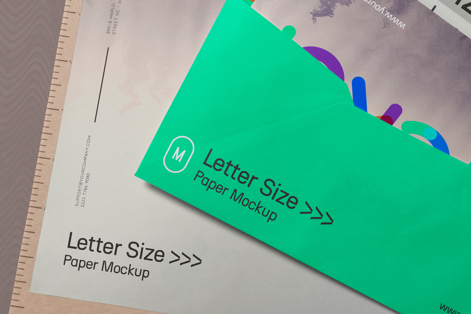 A4 document mockup
