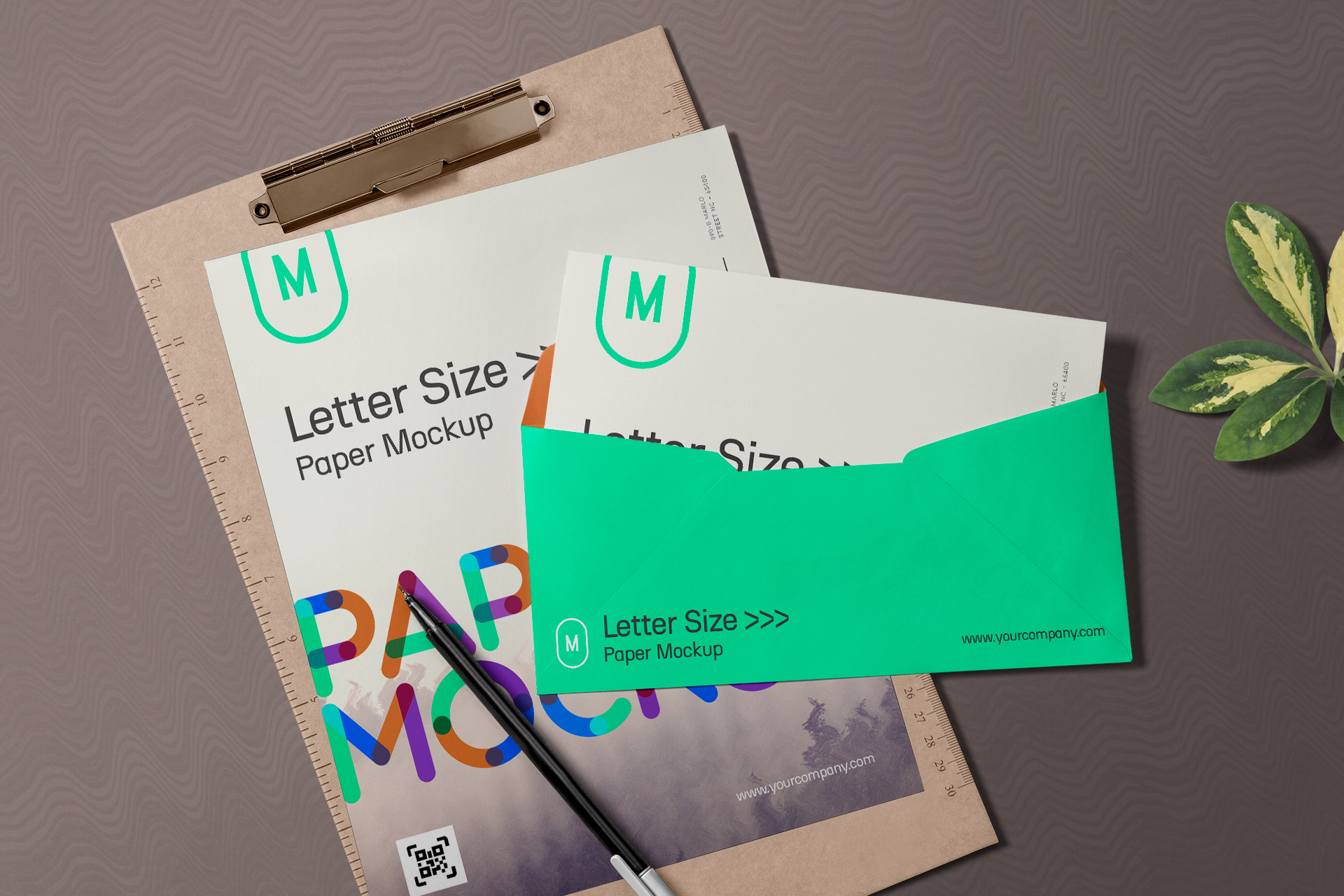 Stylish Paper and Envelope Mockup for Business Branding