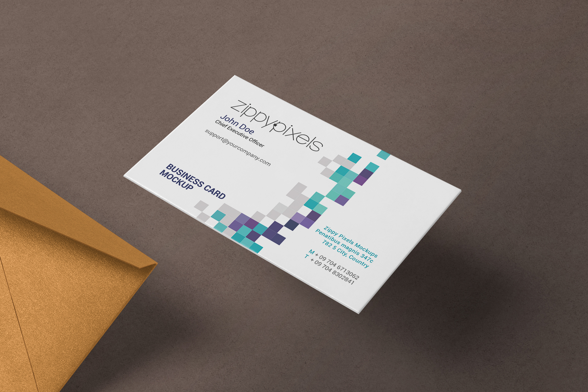 Stylish Business Card Mockup with Realistic Details