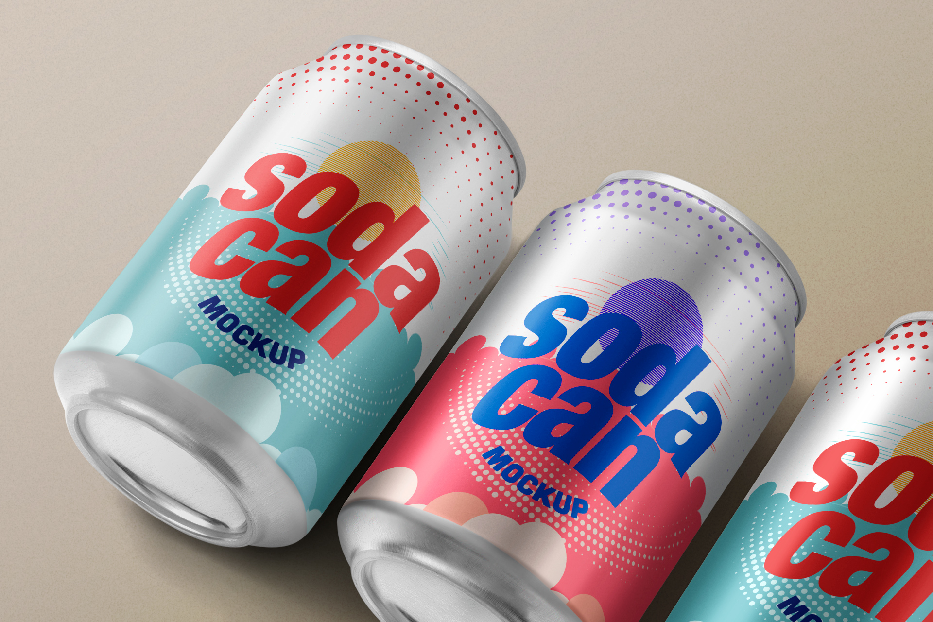 canned soft drink PSD