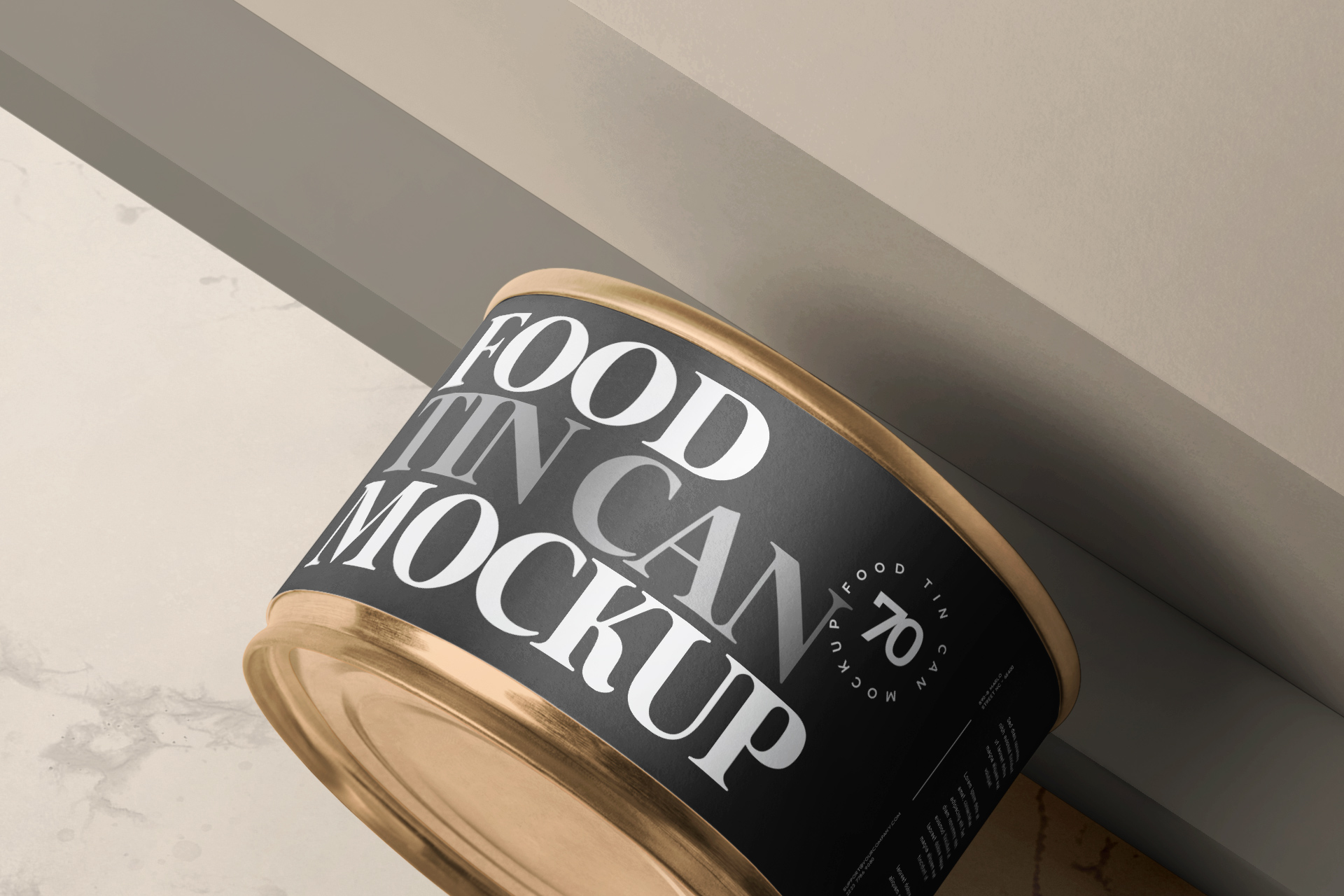 3D can packaging mockup