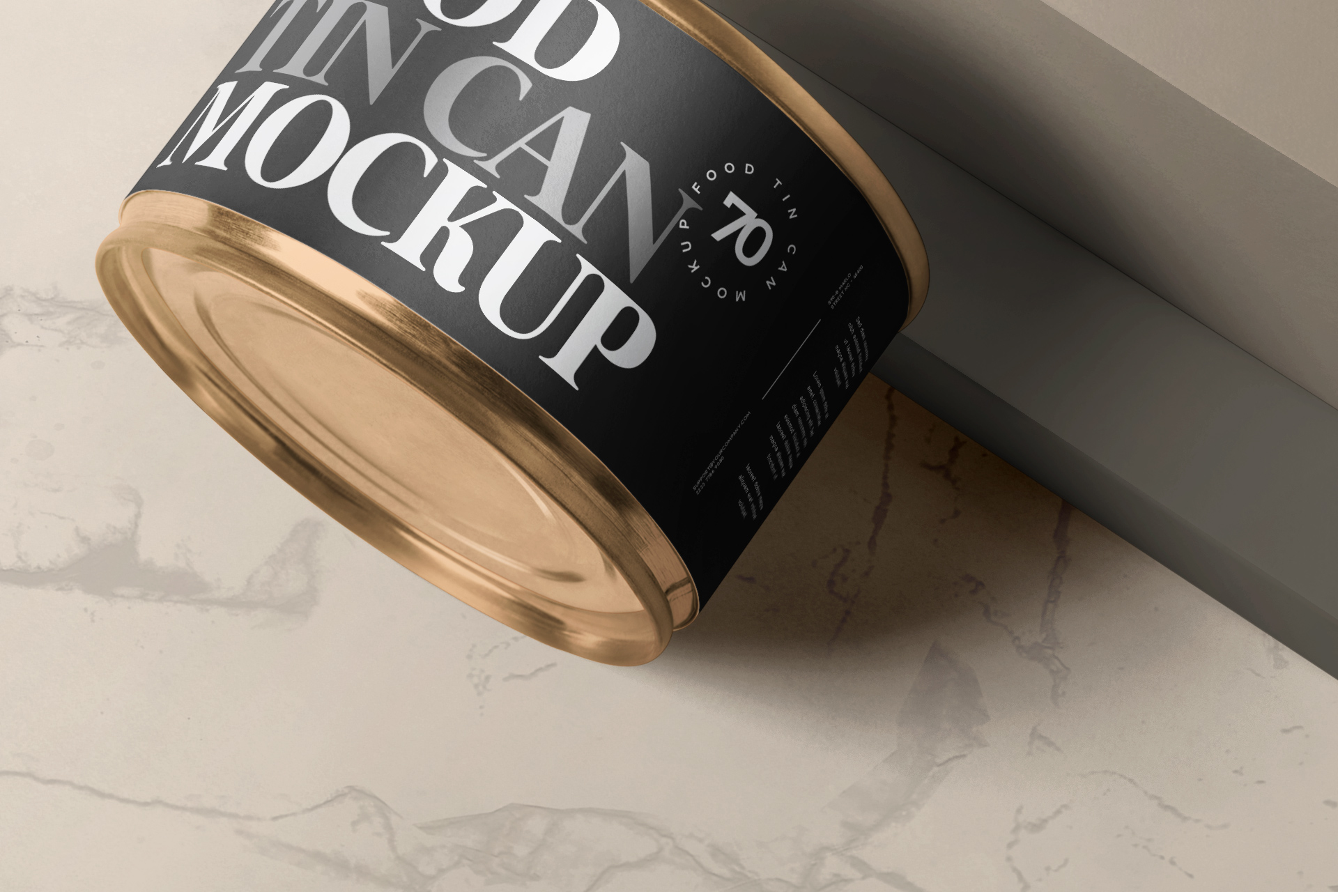 3D can packaging mockup