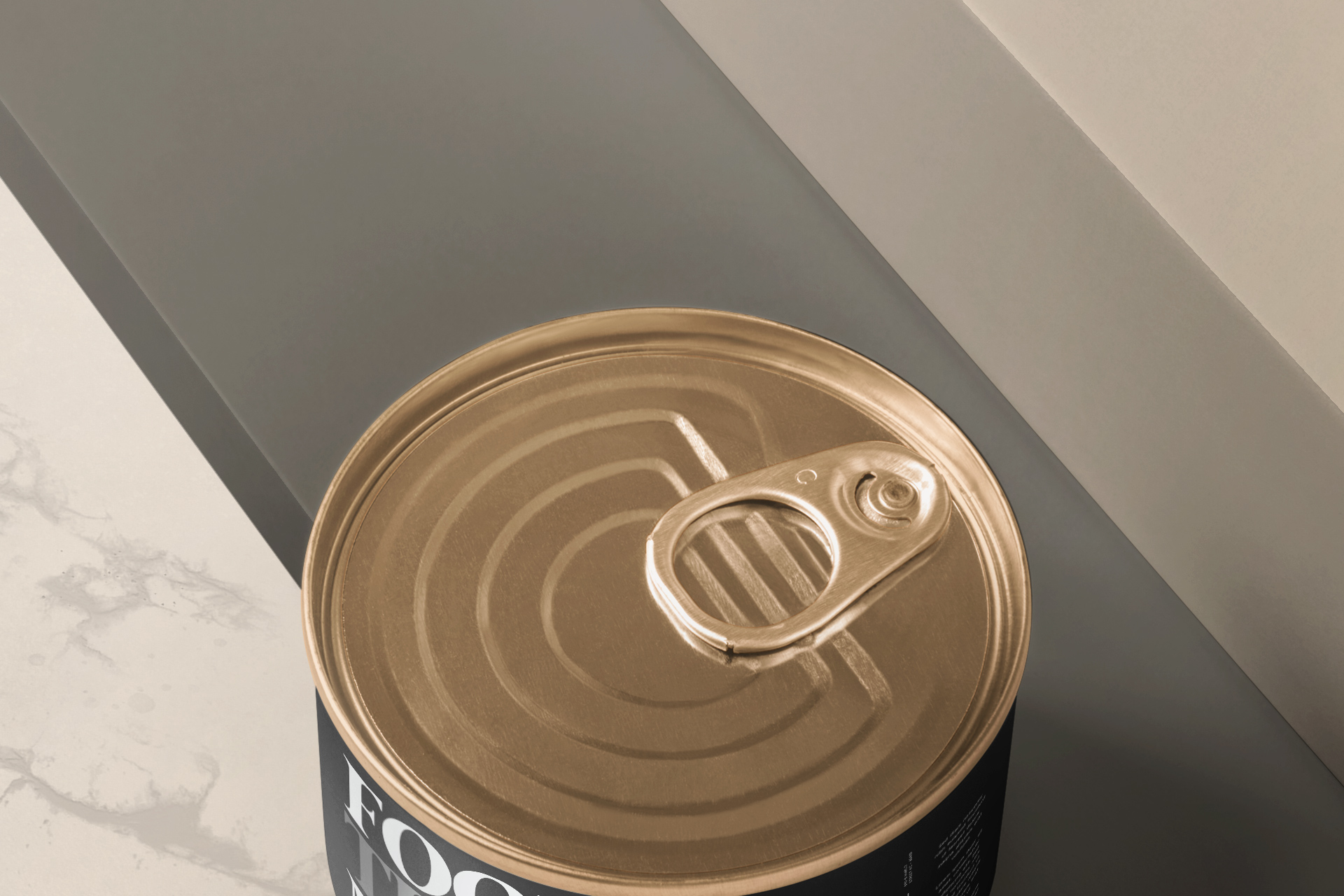 aluminum can mock-up