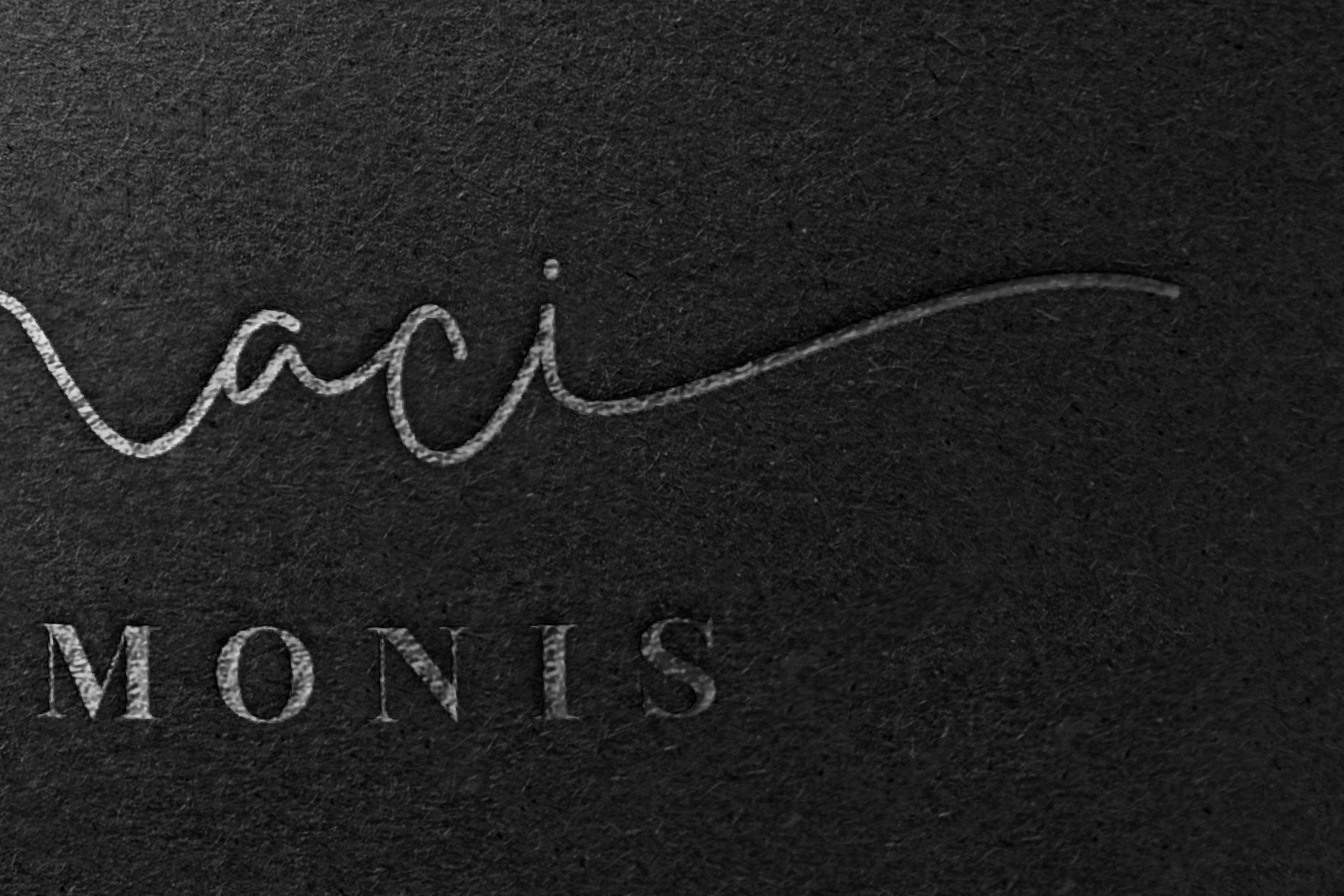 black background logo mockup