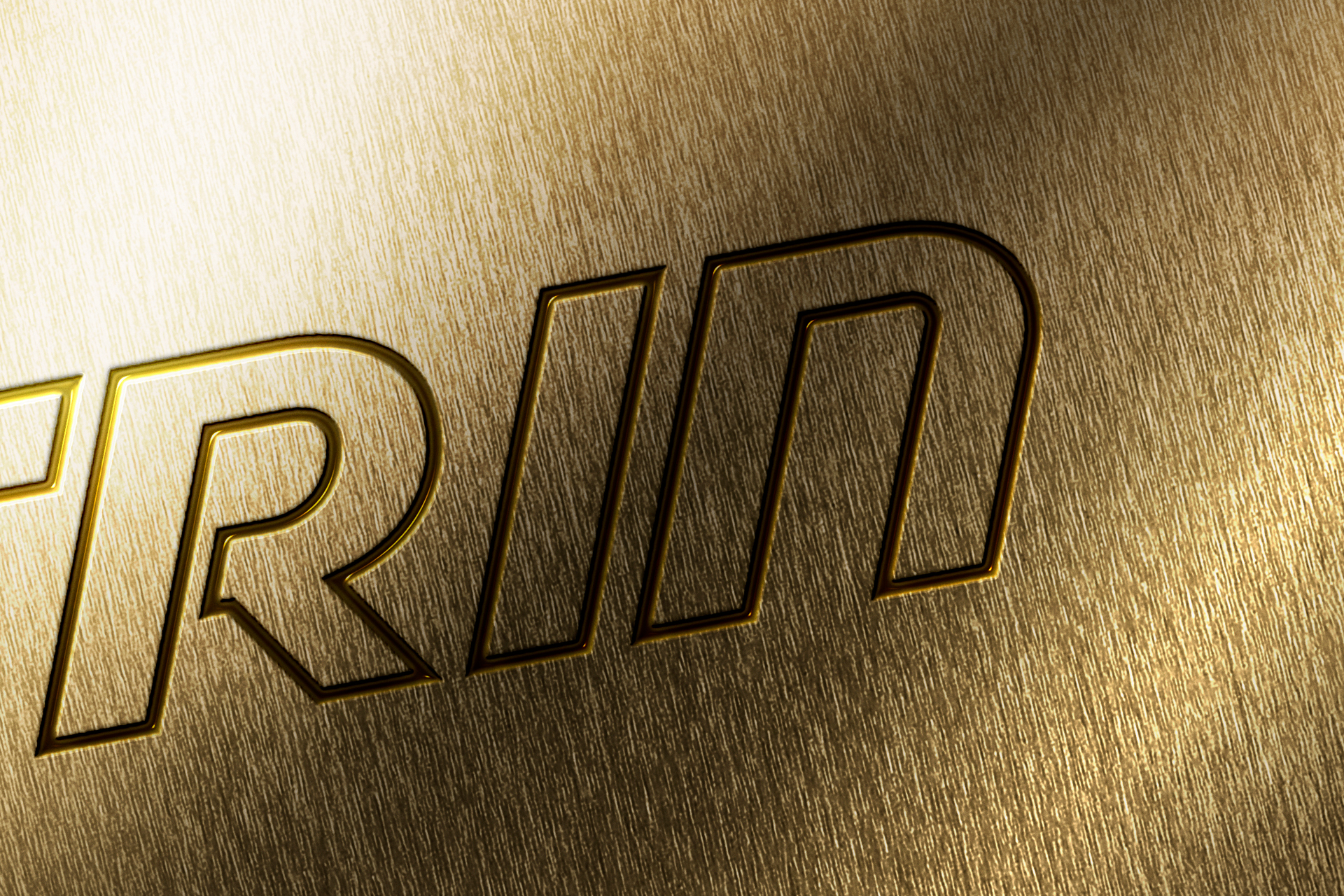 bold logo presentation