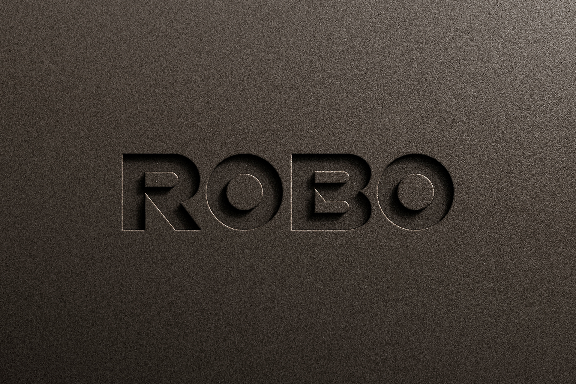 Embossed Logo Mockup on Wood Texture Paper