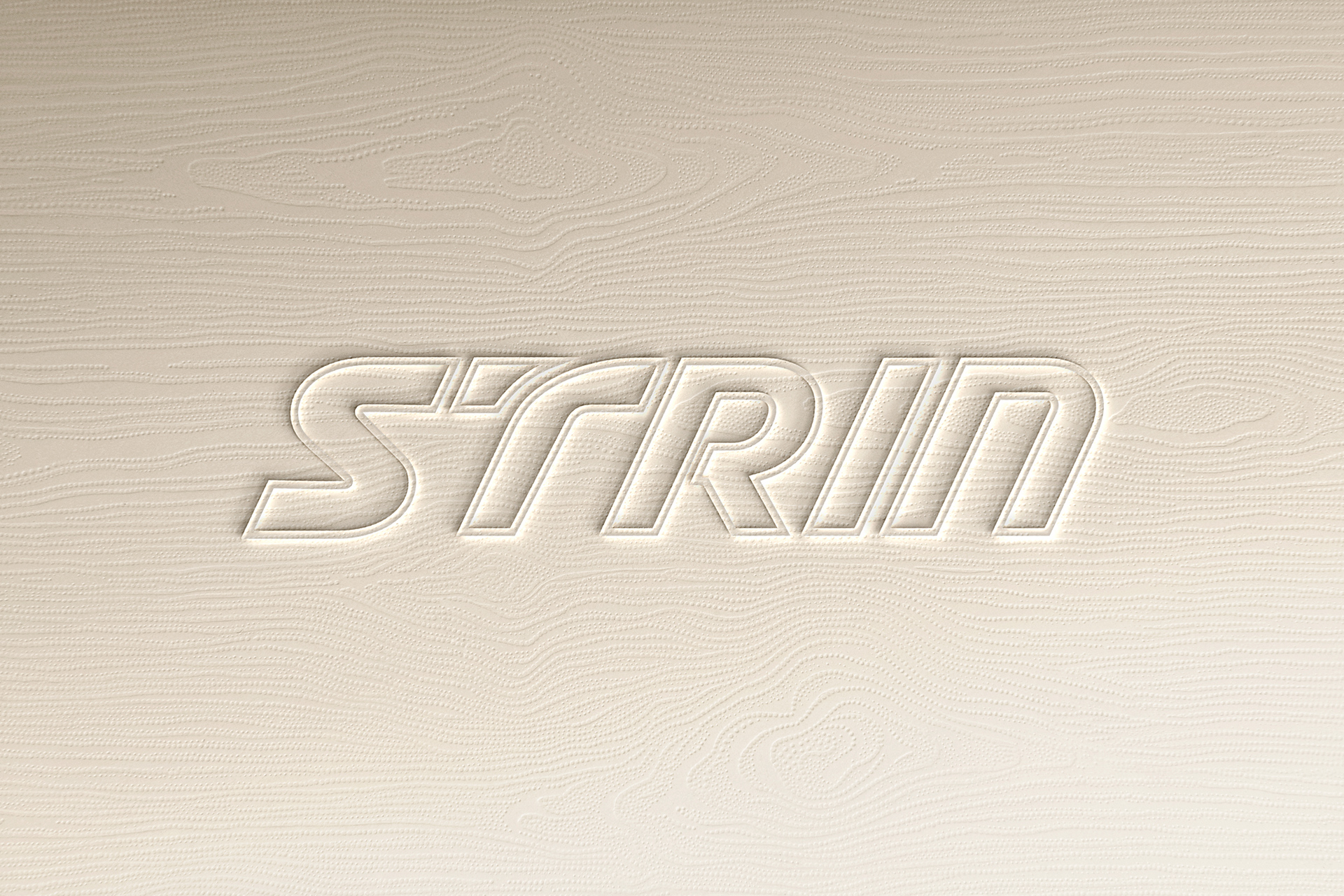 Embossed Logo Mockup on Wood Texture Paper