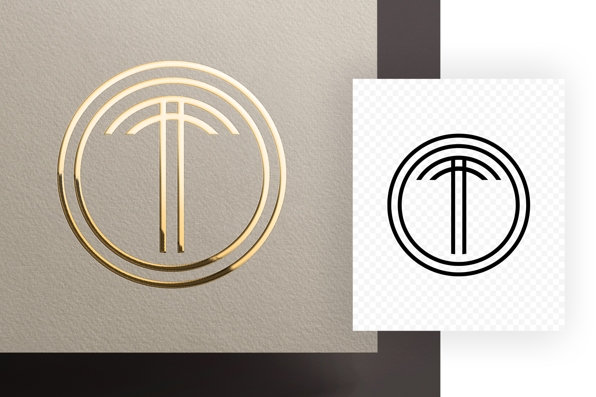 clean logo presentation