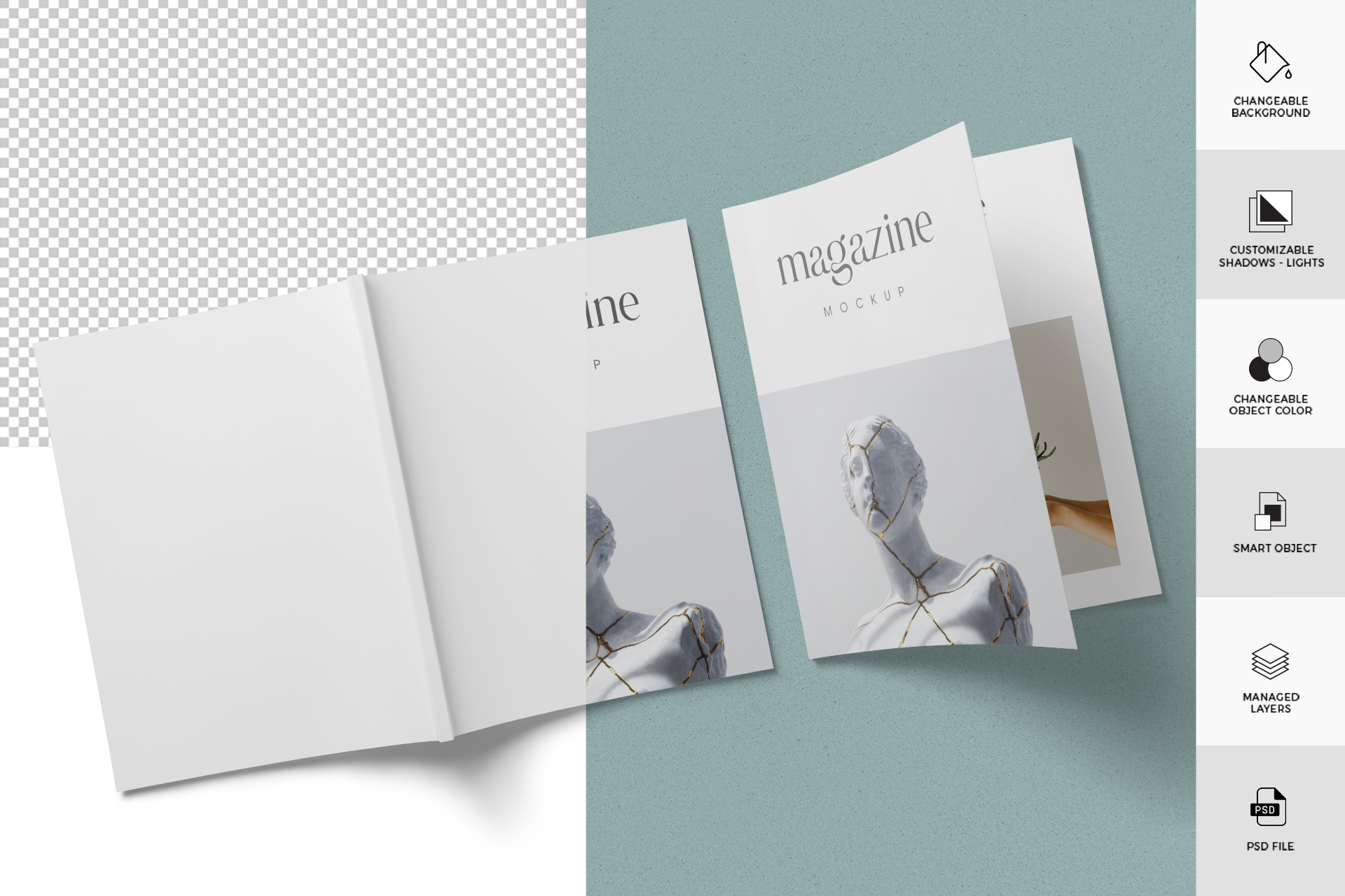 back cover magazine mockup