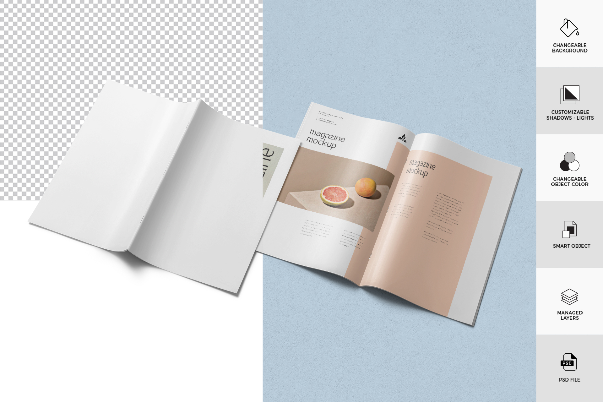 art magazine mockup
