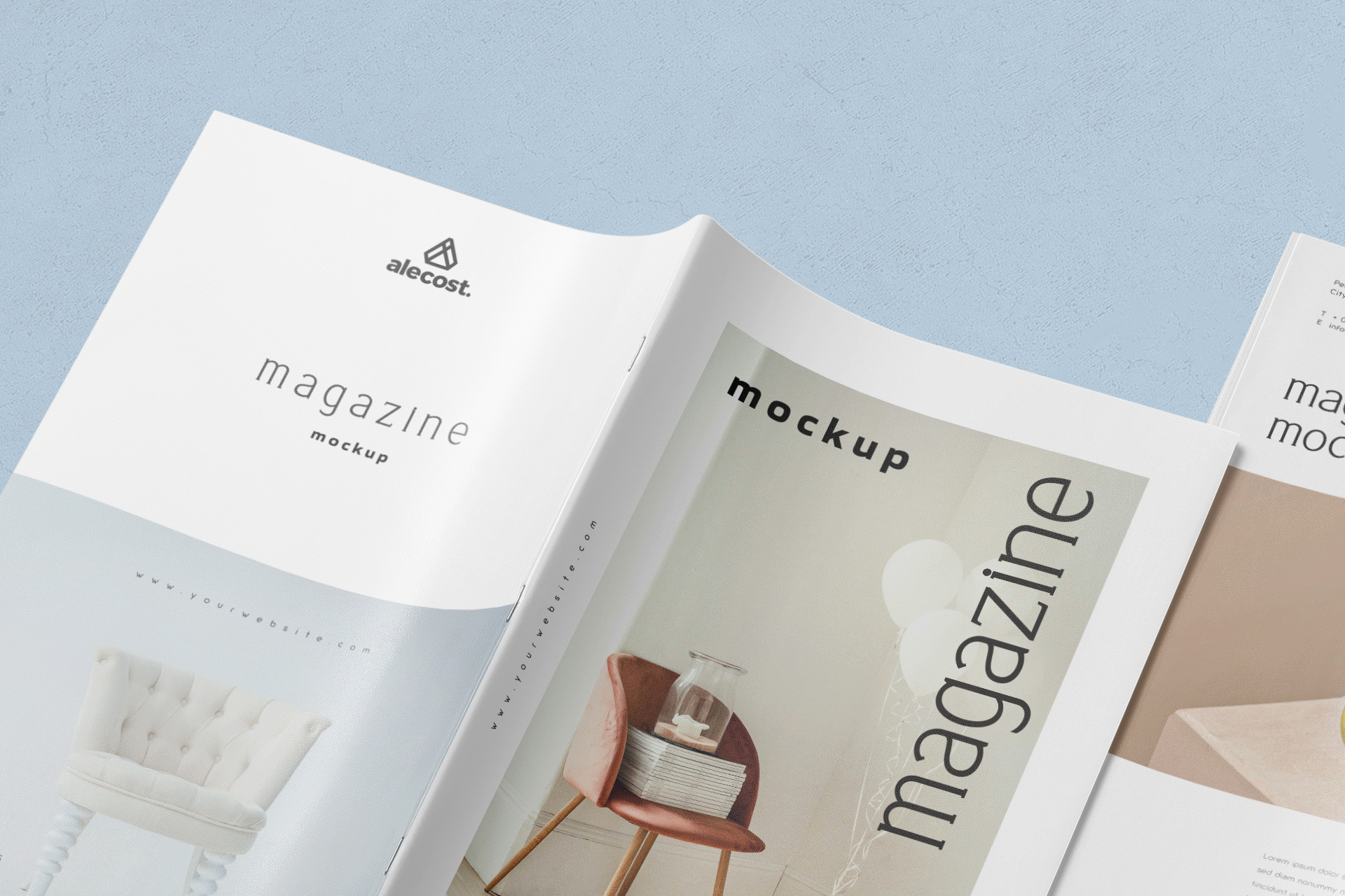 art magazine mockup
