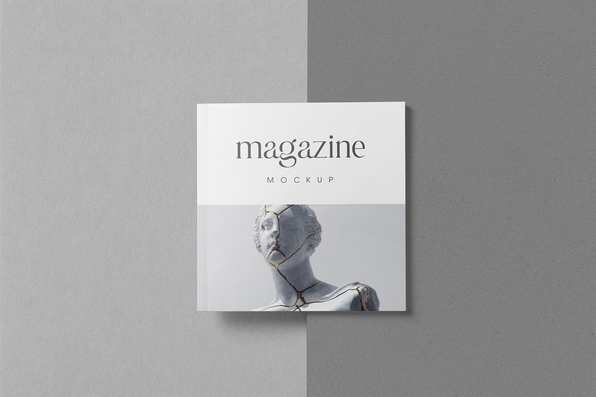 Square Magazine Flat Front Showcase