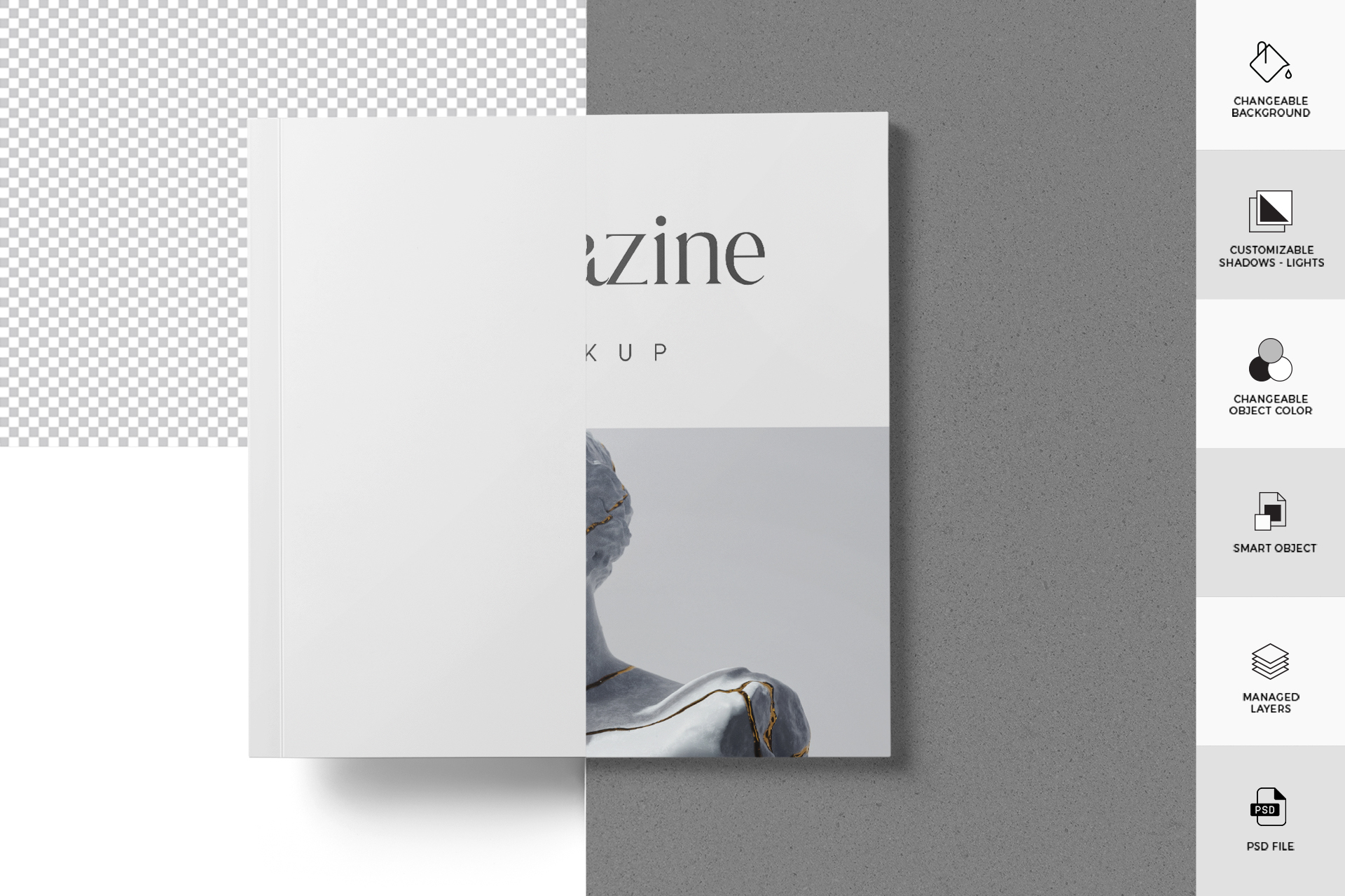 art magazine mockup