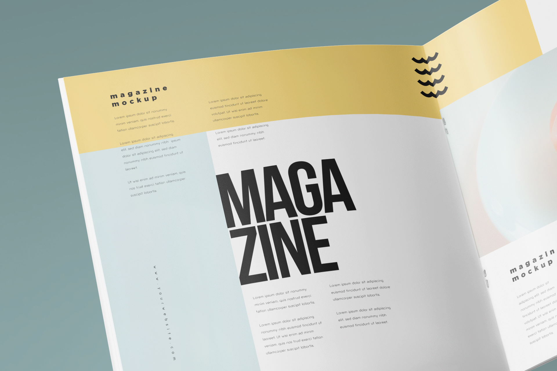 creative zine mockup