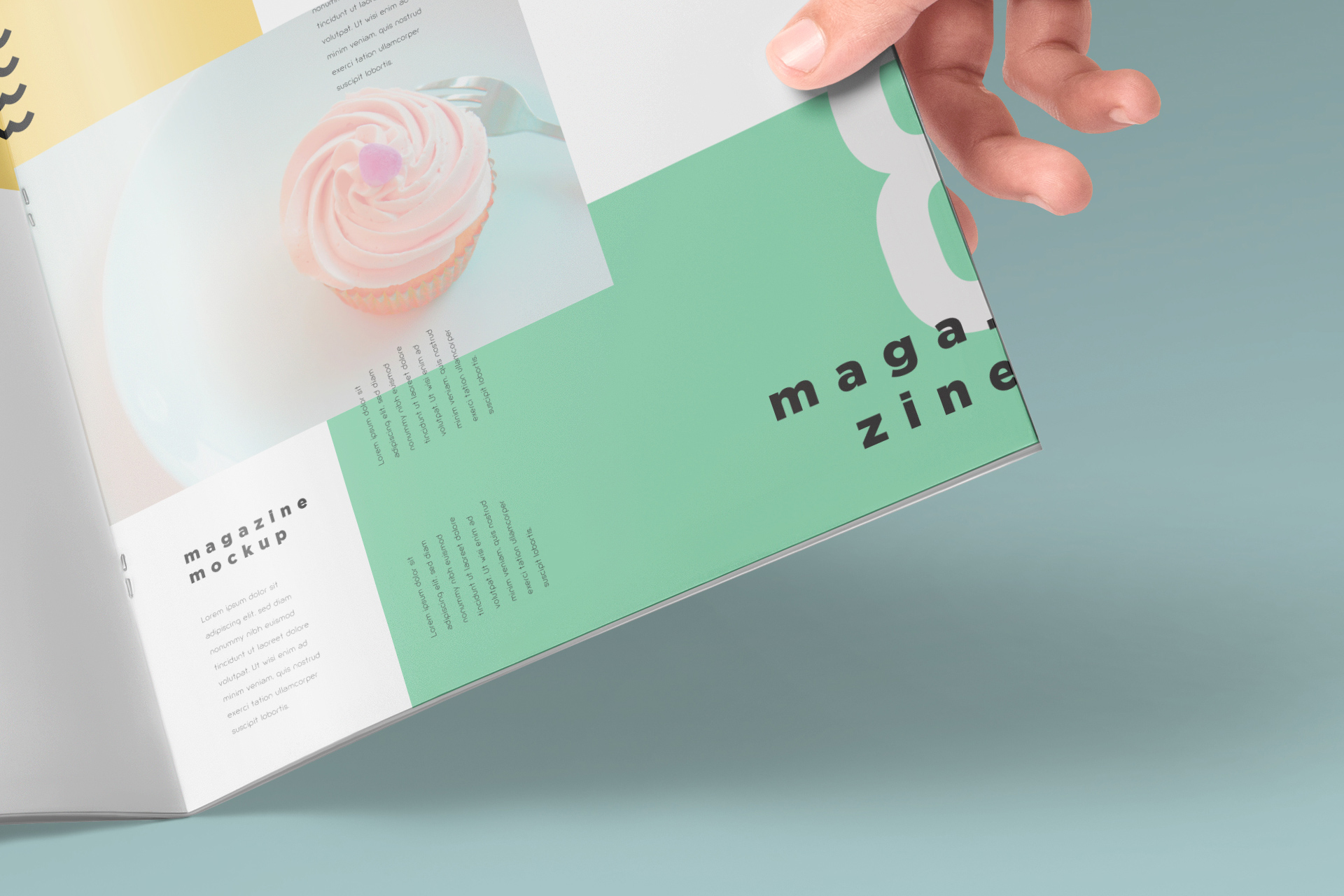 creative zine mockup