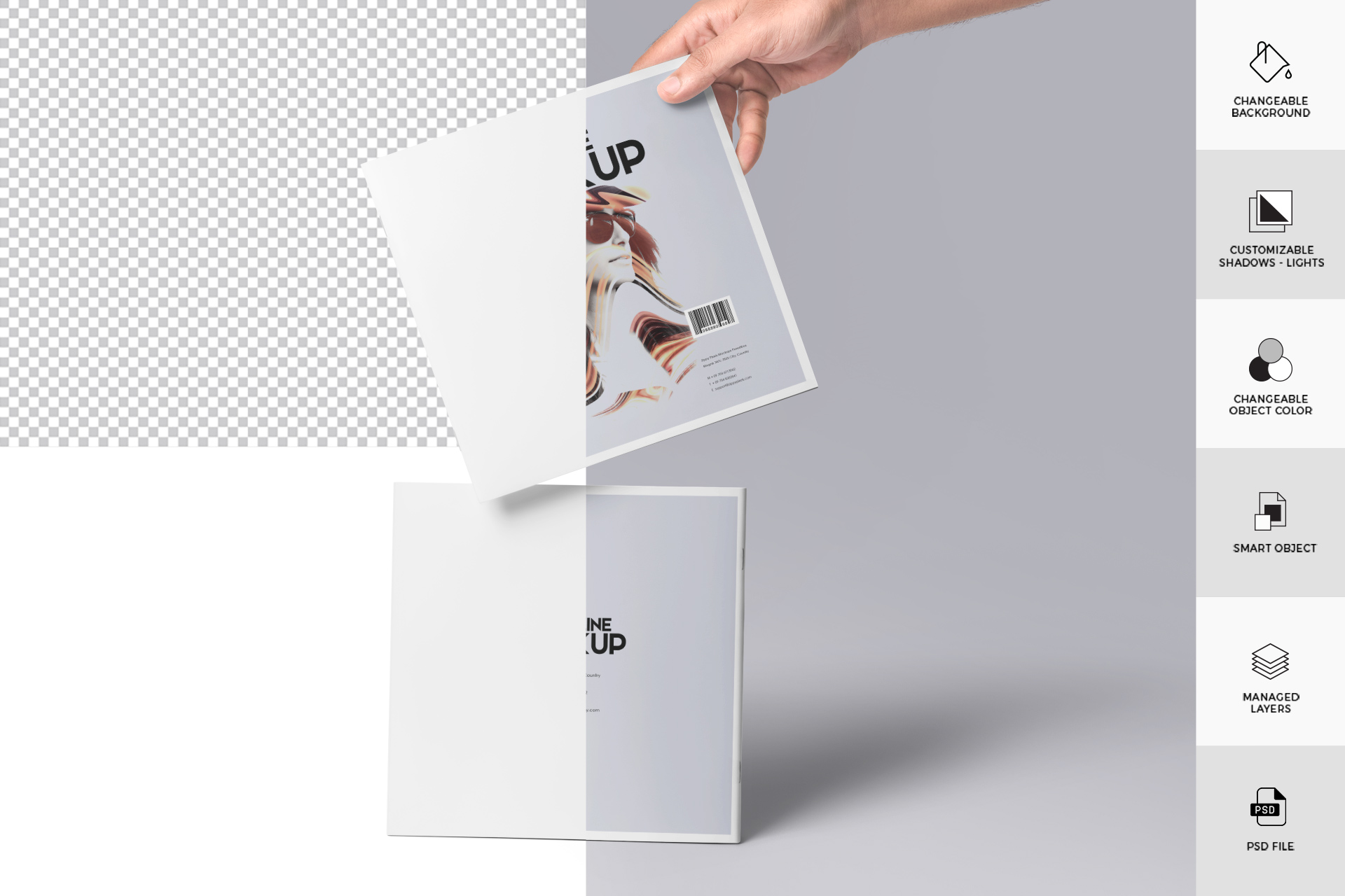 editorial magazine PSD