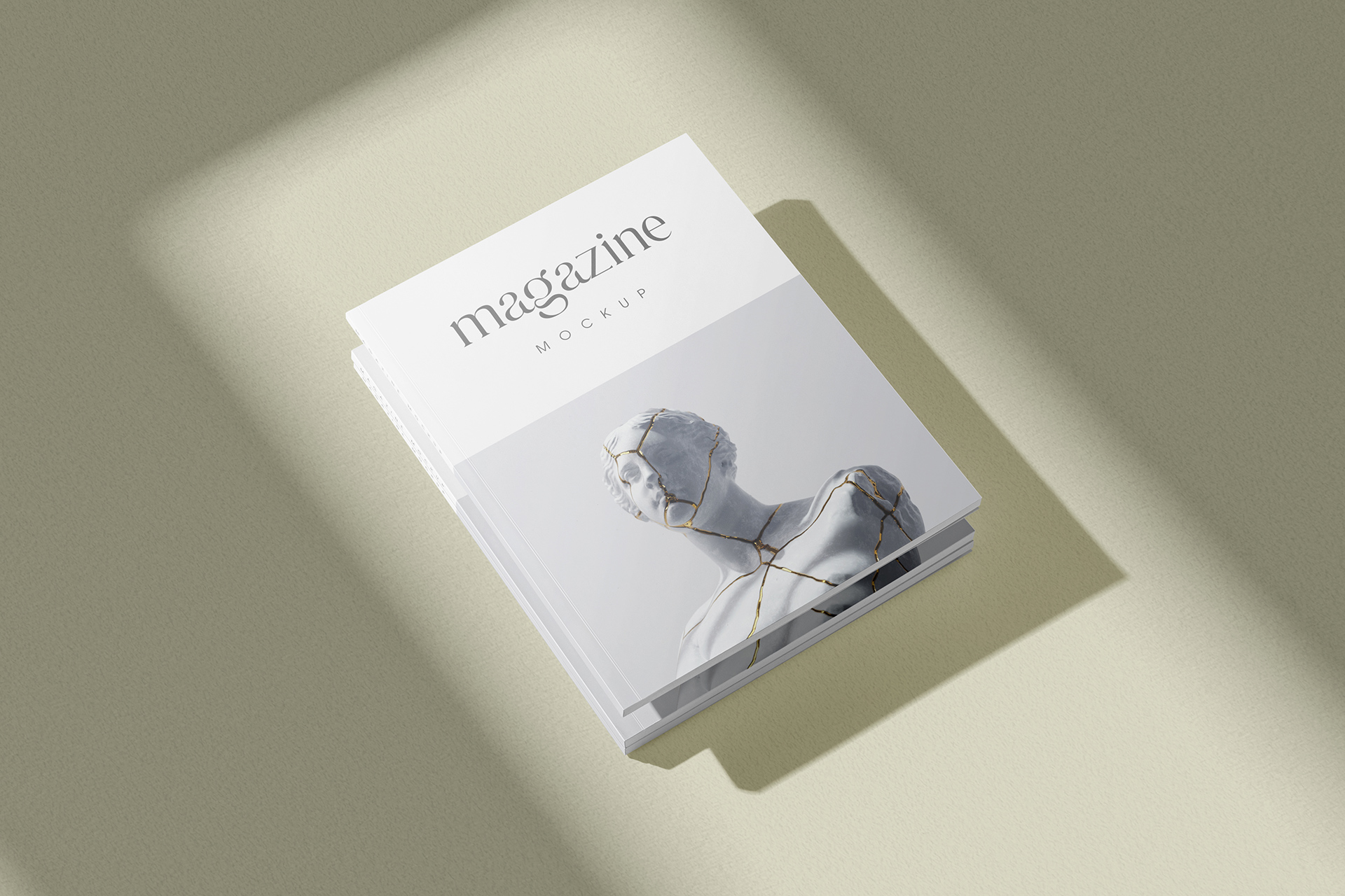 Minimalist Art Magazine Mockup Cover