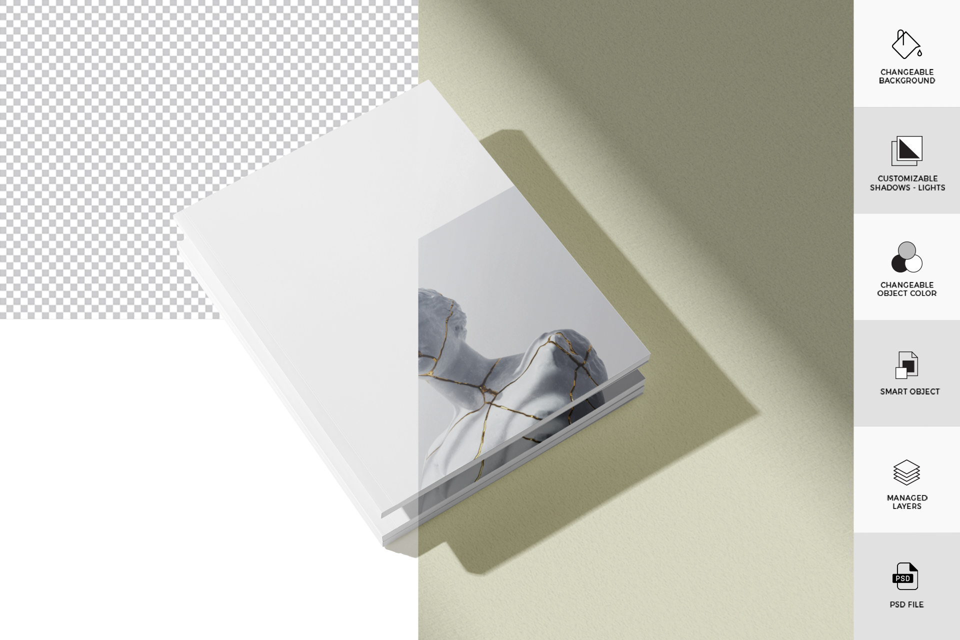 clean layout mockup