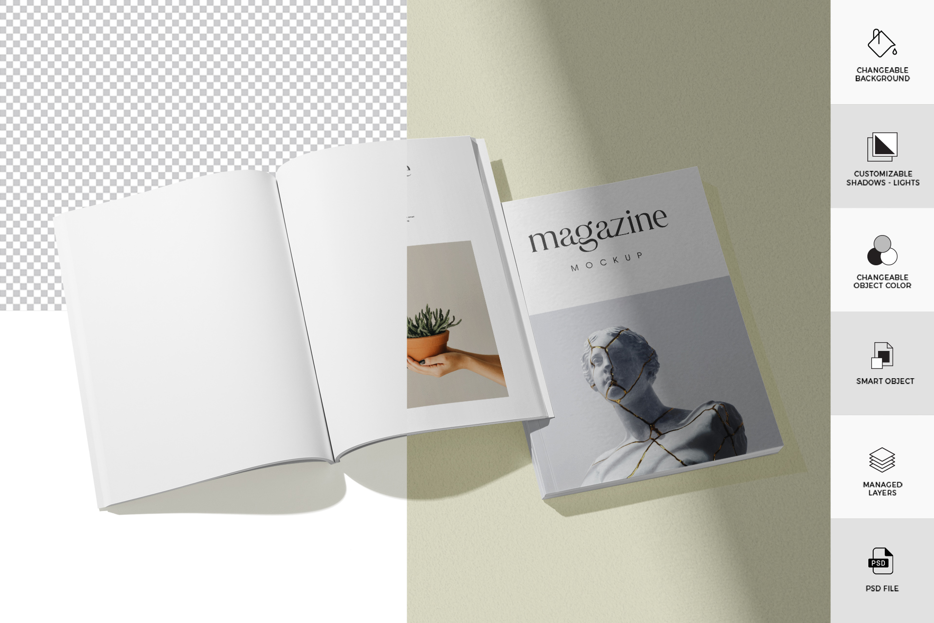 clean layout mockup