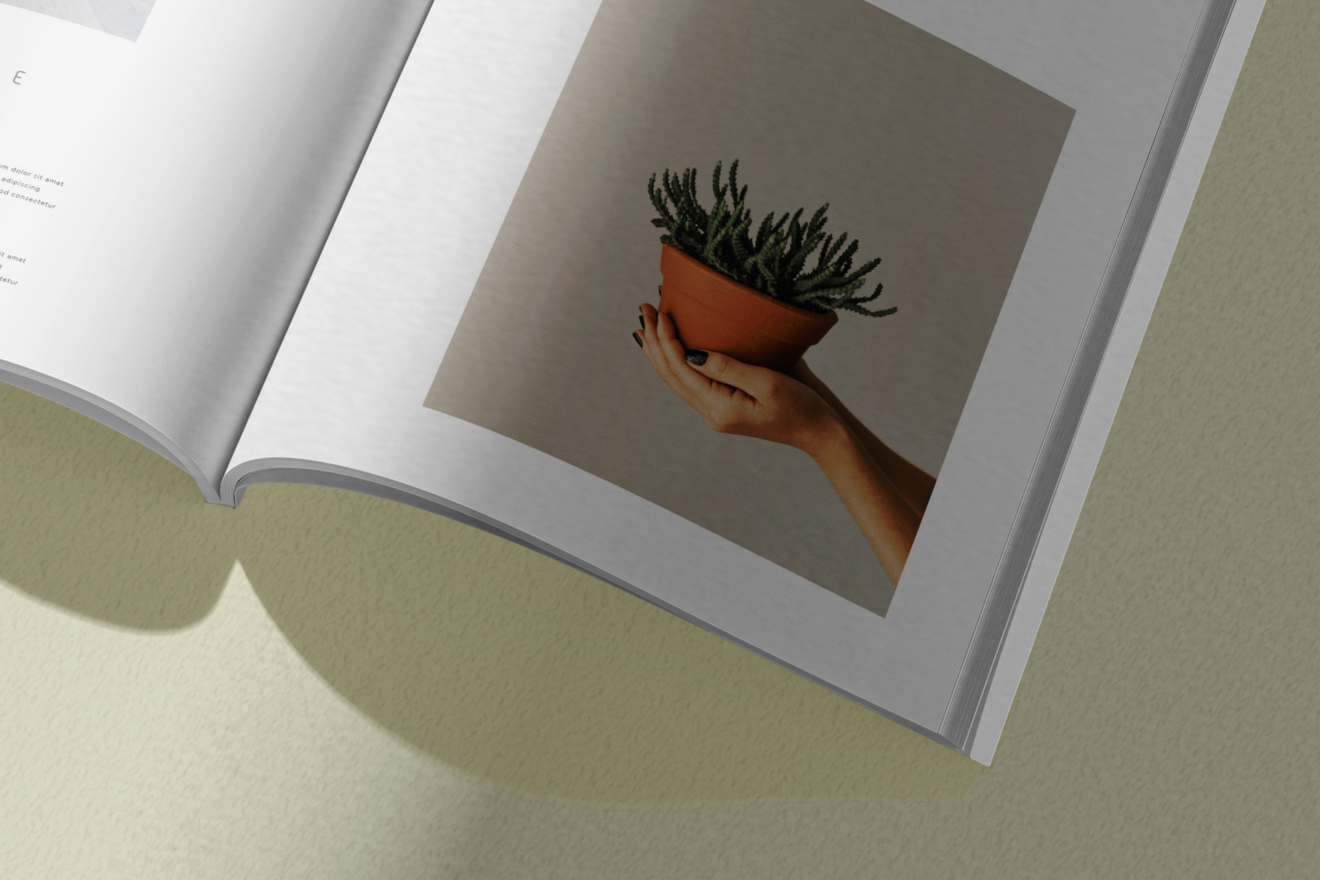 double page magazine mockup
