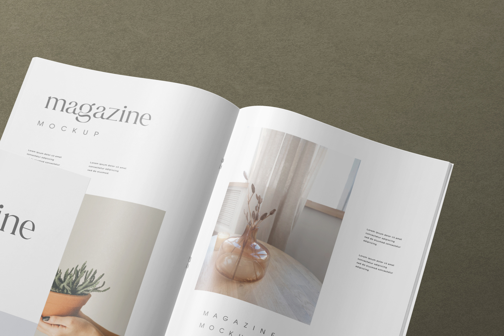 editorial mockup PSD