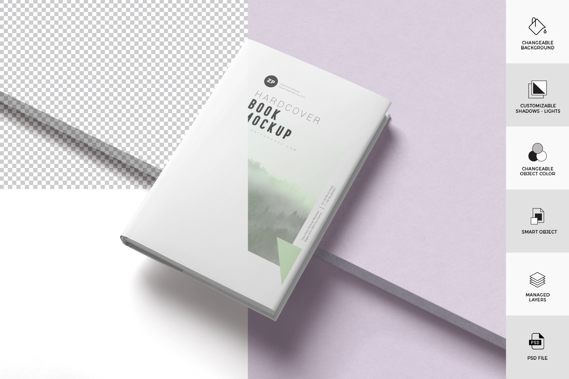 3D cover design template