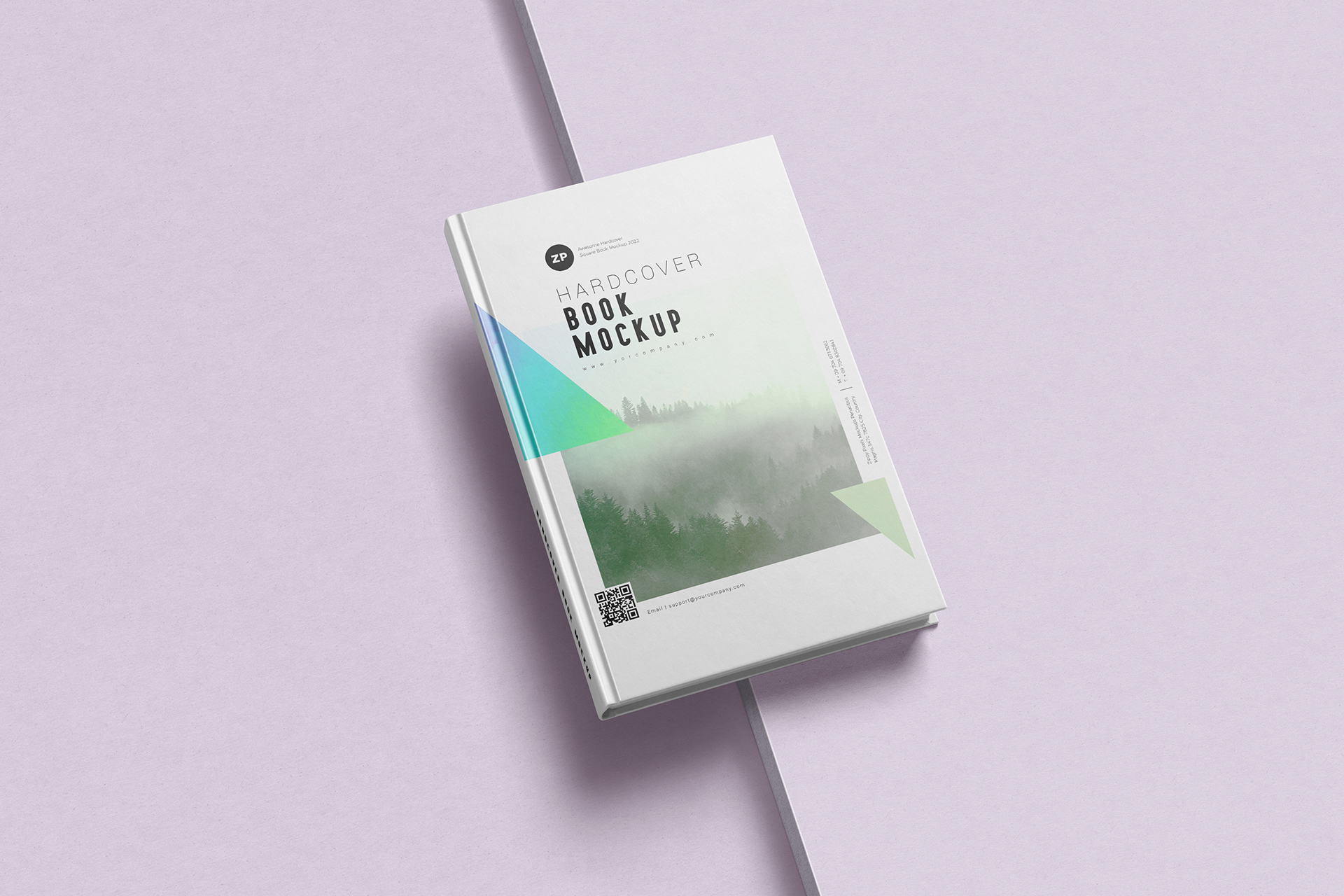 Flat Lay Book Cover Mockup Design