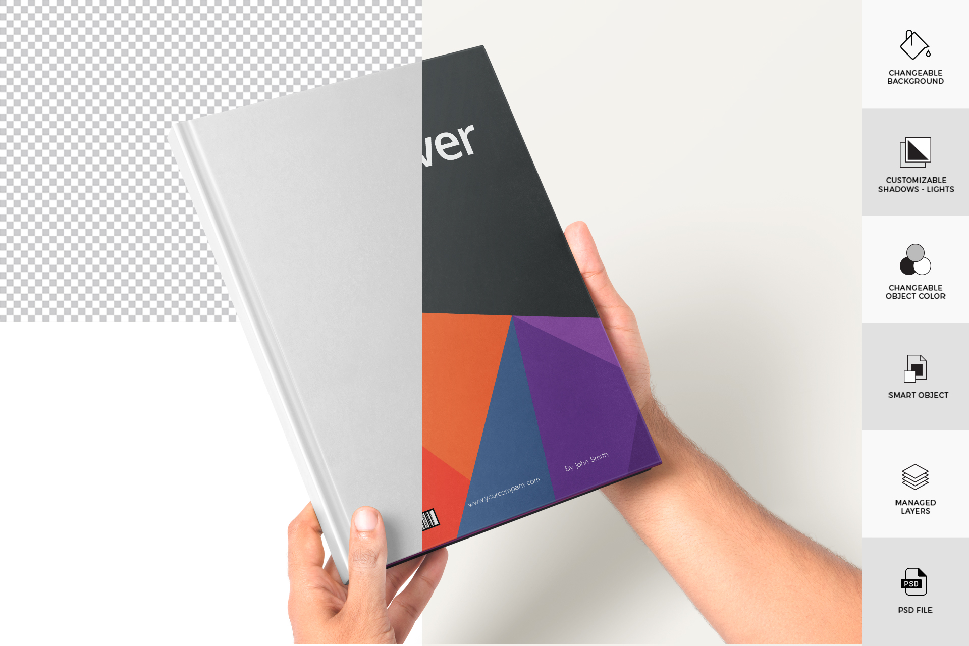 3D book in hand