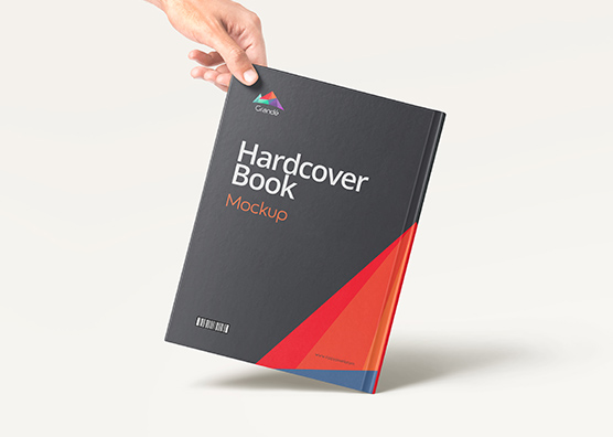 Vertical Hardcover Book Mockup Display