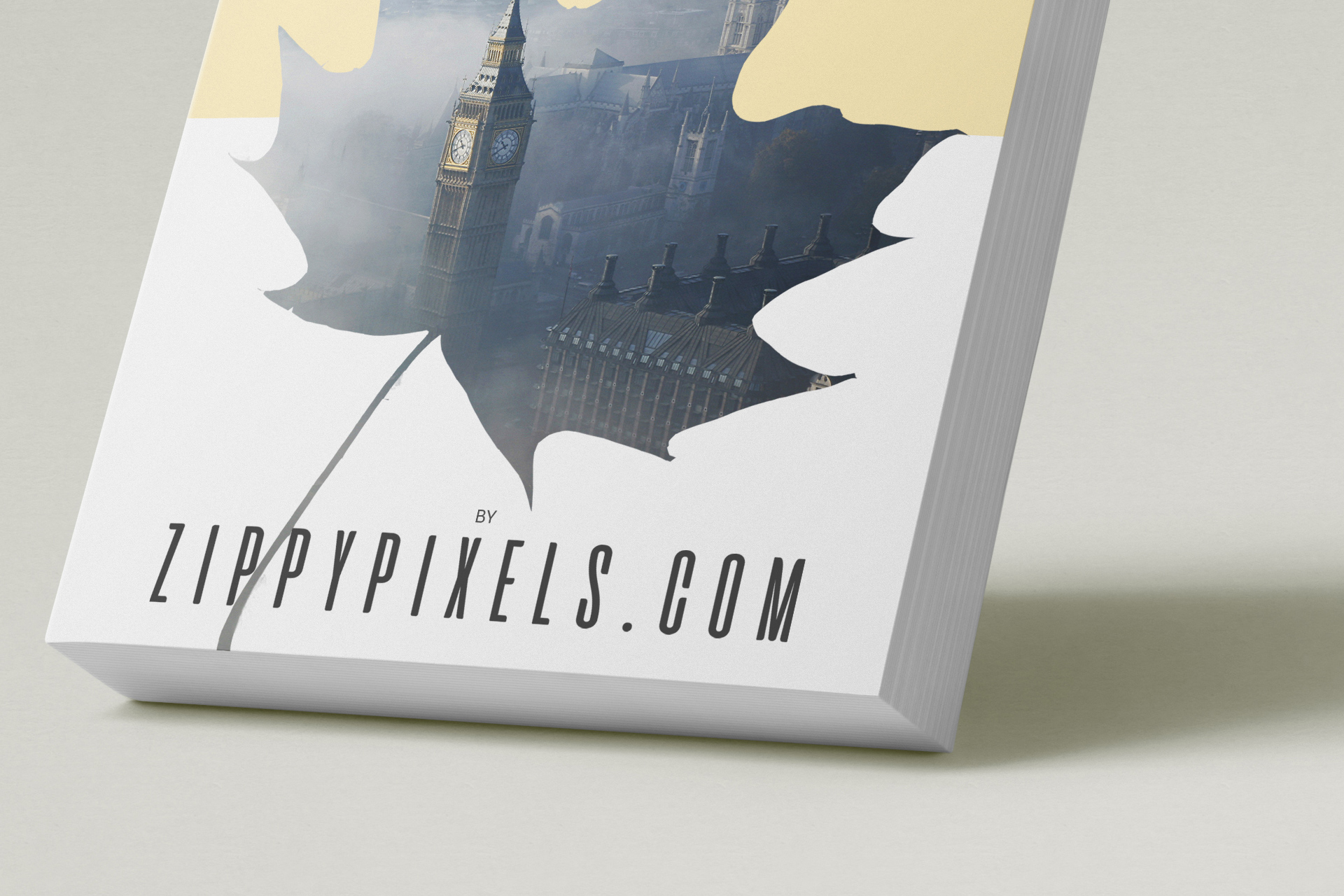 angled book mockup