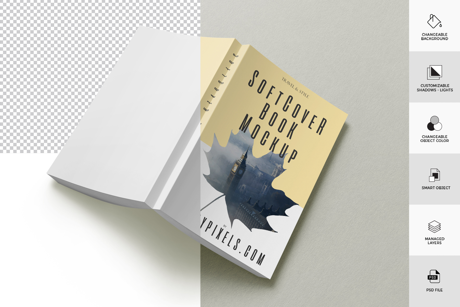 a5 book mockup