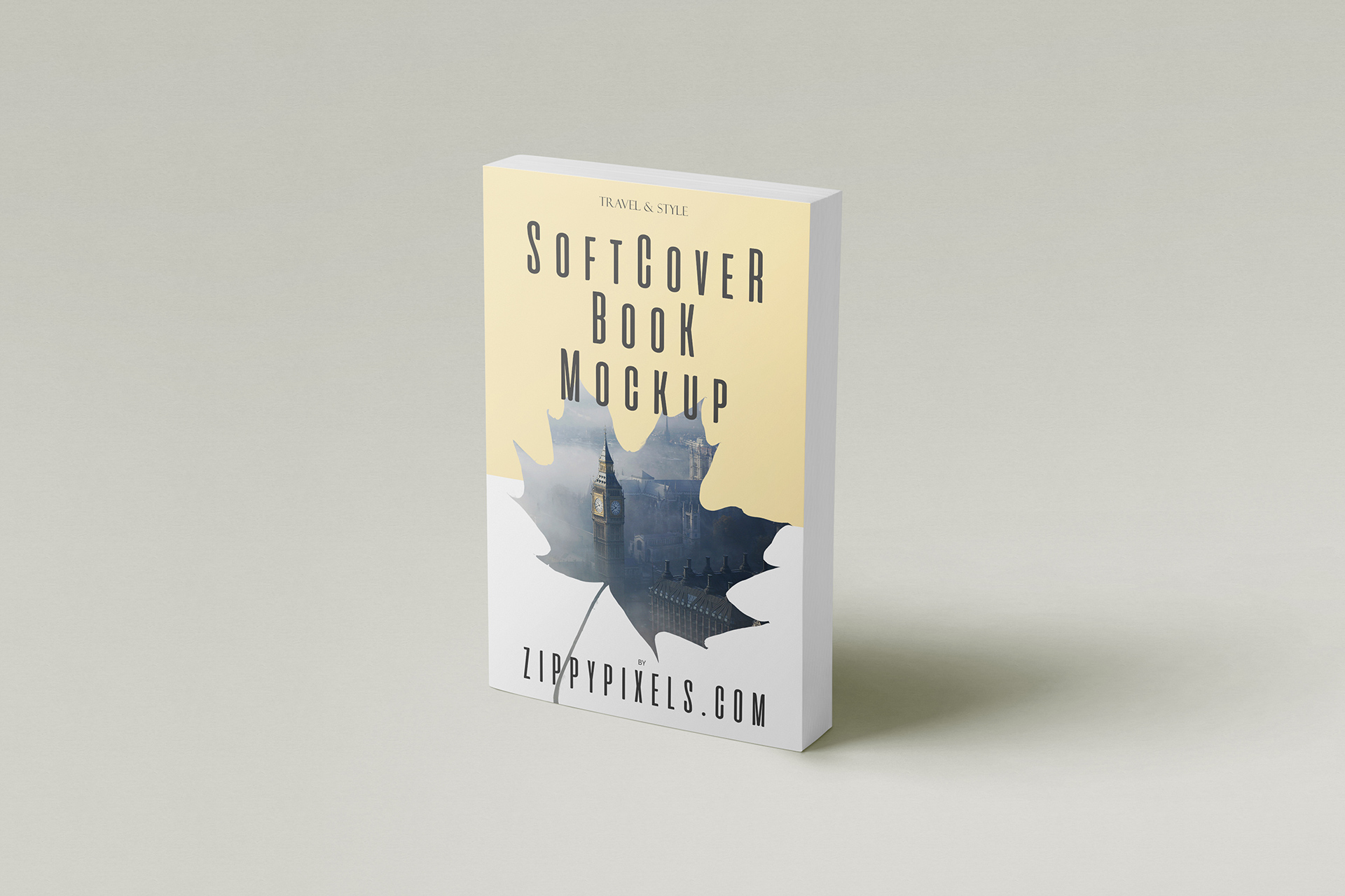 Side Spine Softcover Book Mockup