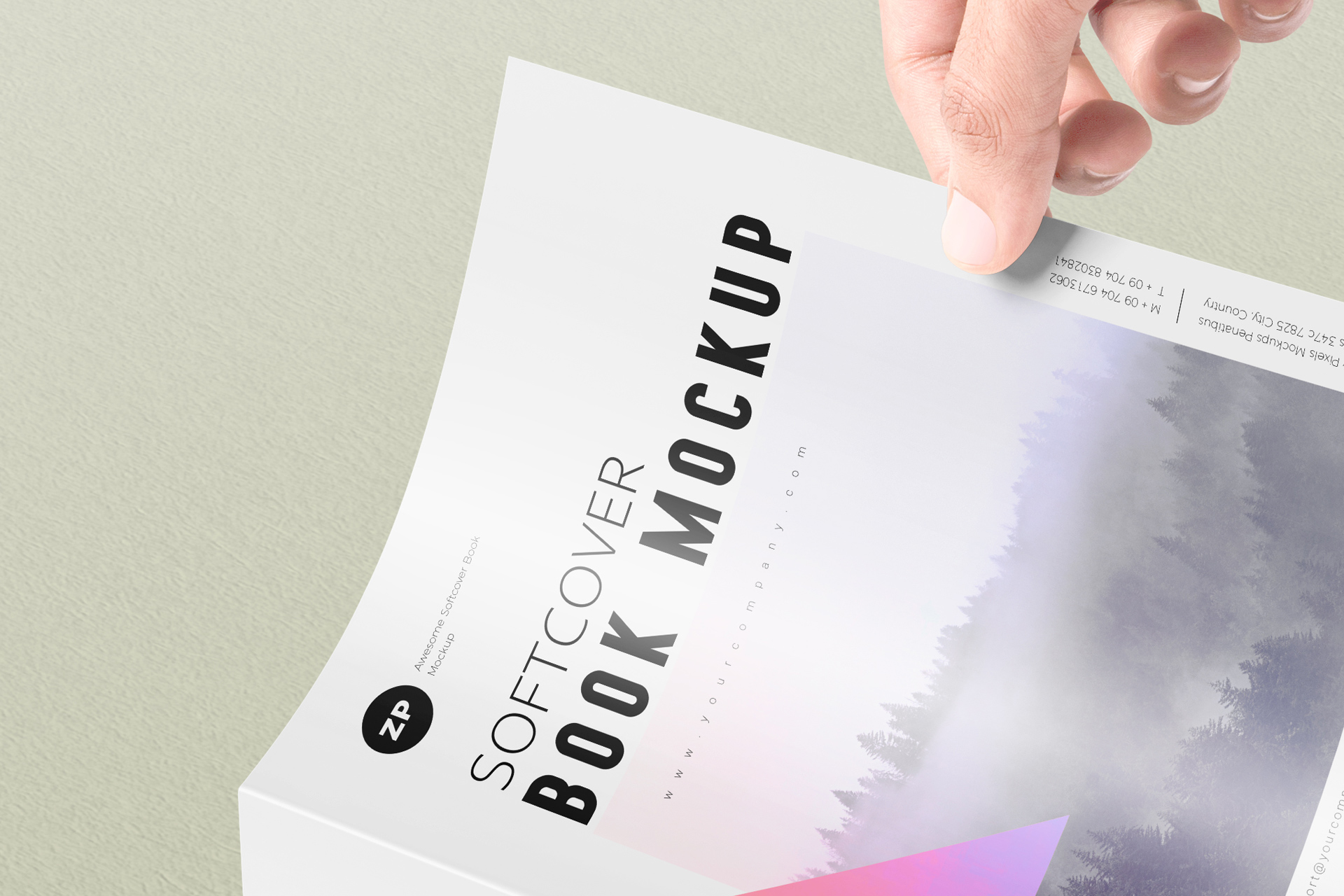 3D book mockup